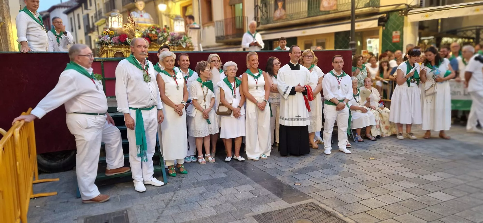 Ofrenda de Flores y Frutos a San Lorenzo. Foto Myriam Martínez