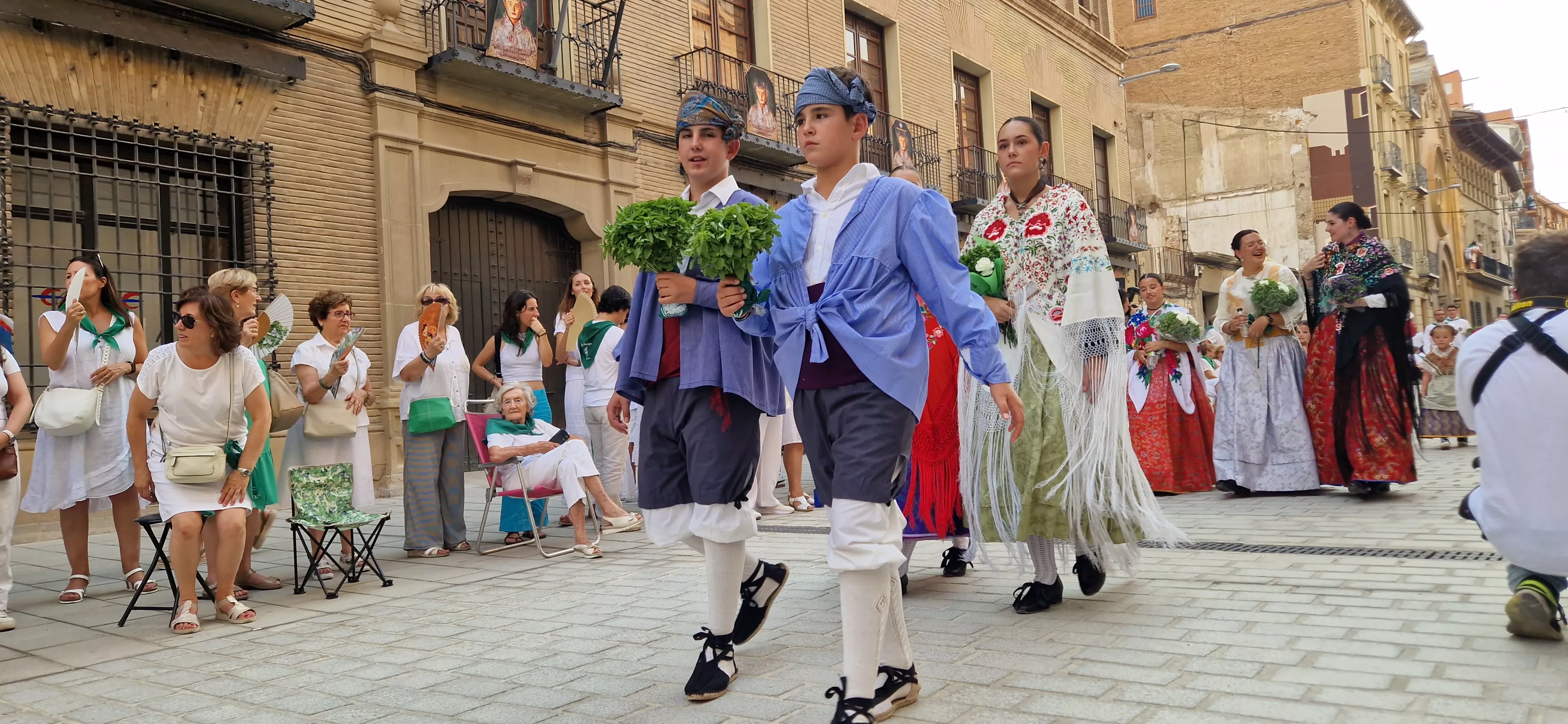 Ofrenda de Flores y Frutos a San Lorenzo. Foto Myriam Martínez