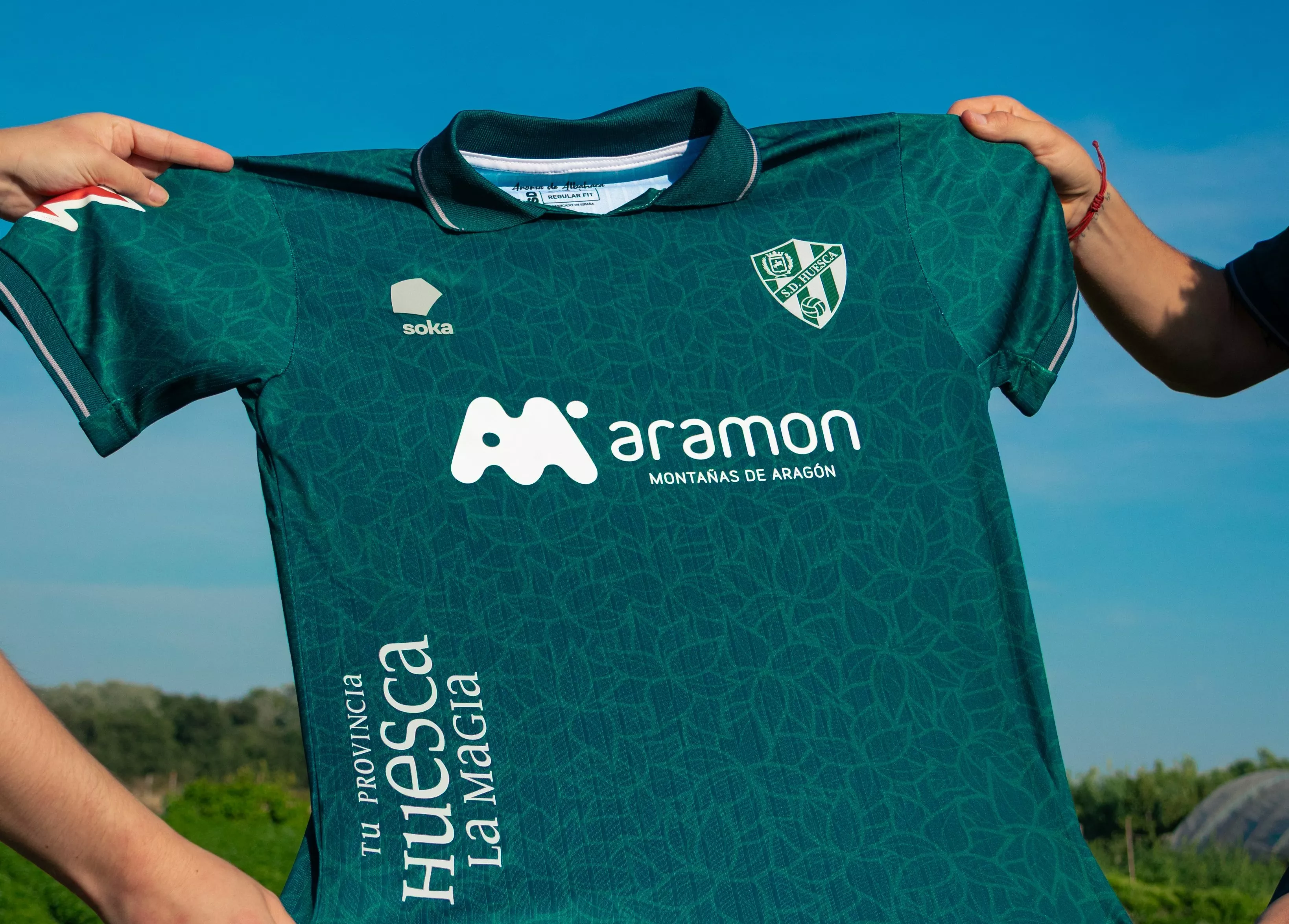 Tercera equipación de la SD Huesca con la que jugará este domingo.