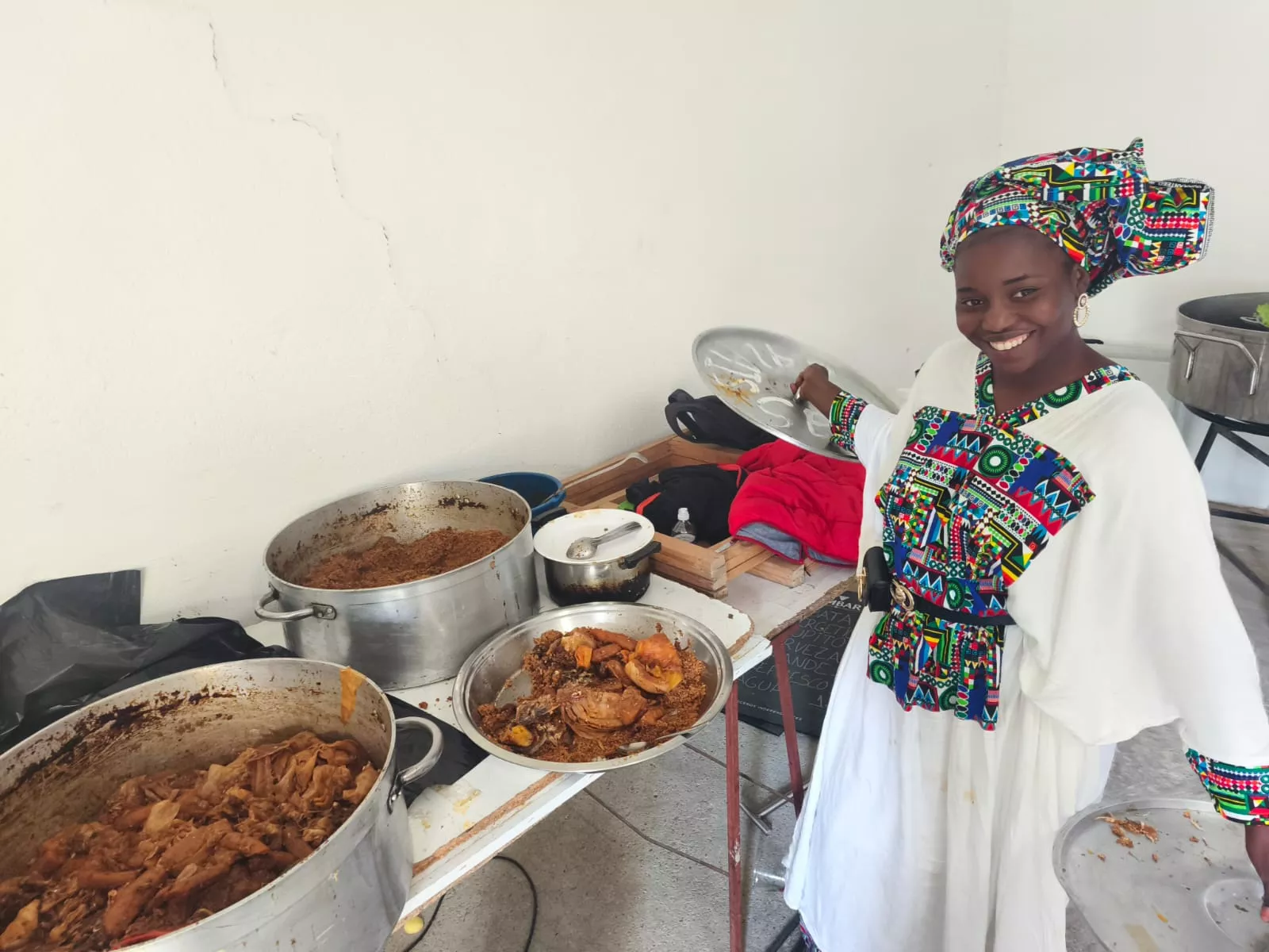 Preparativos de la fiesta del Gran Magal en Lanaja.