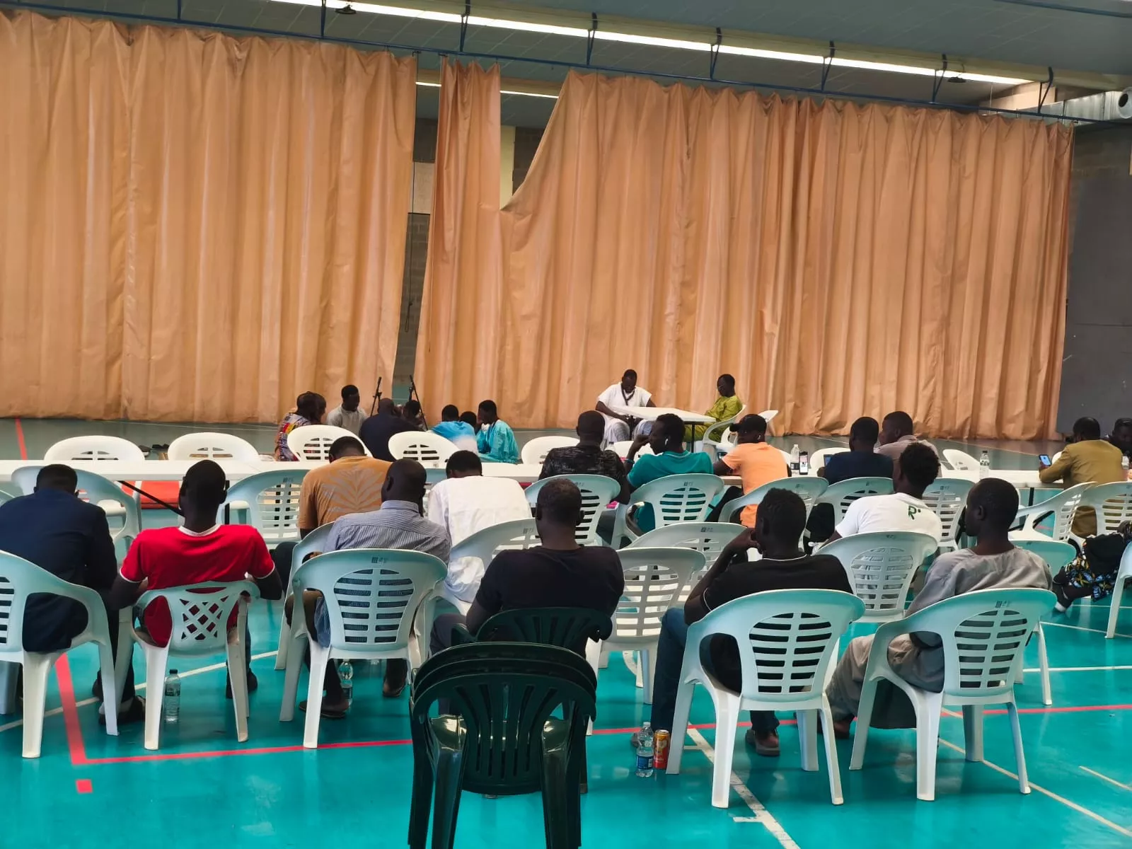 Preparativos de la fiesta del Gran Magal en Lanaja.