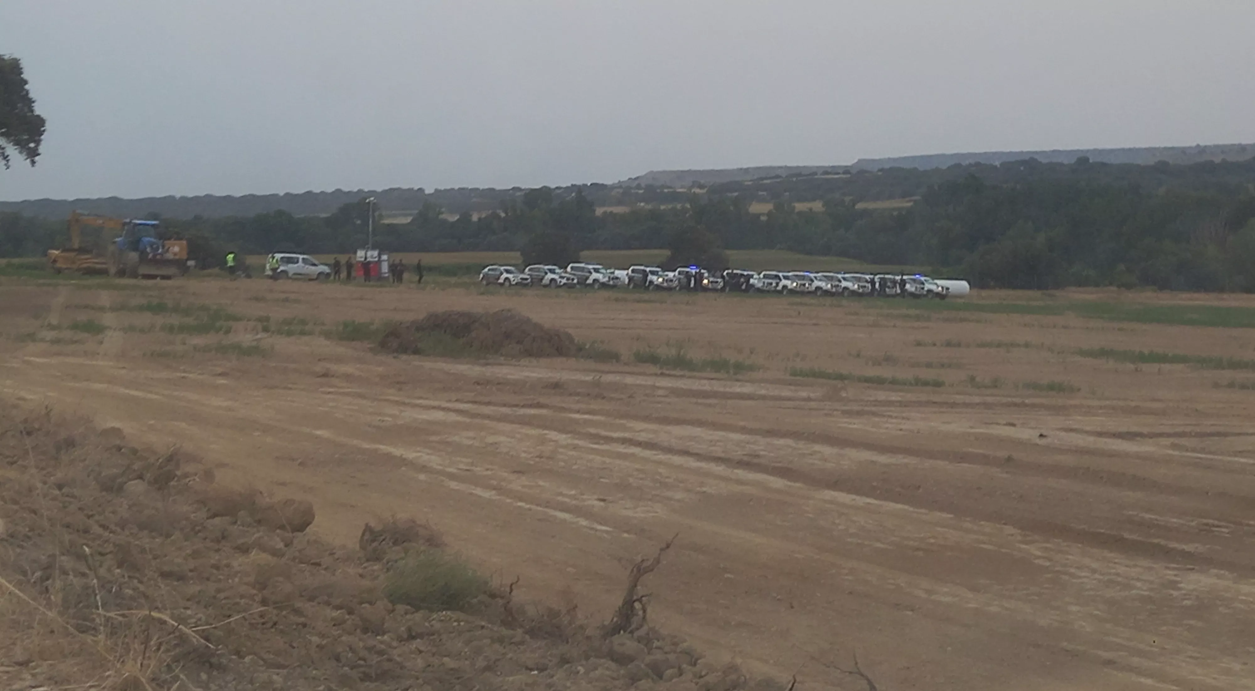 Operativo de la Guardia Civil en Salillas.