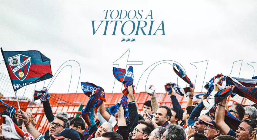 ¡Todos a Vitoria!: el Huesca organiza viaje para el partido frente al Mirandés