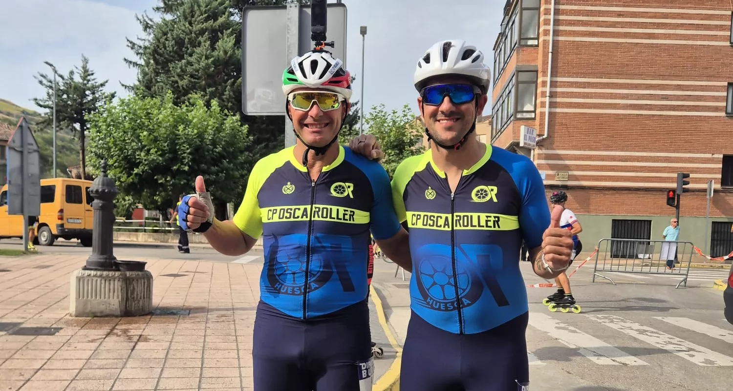 José Luis Maldonado y Daniel Blanco justo antes de la salida.