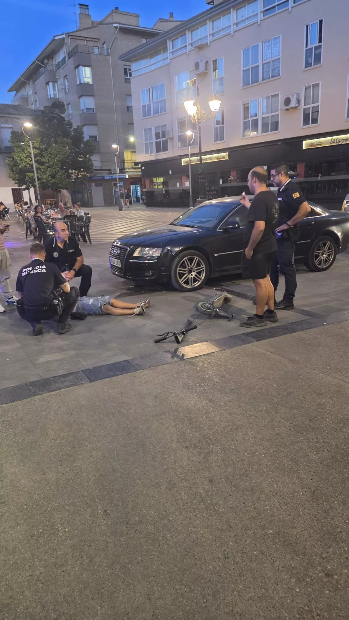 Accidente en la calle San Lorenzo