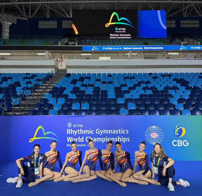 El conjunto español, tras el entrenamiento oficial en Río