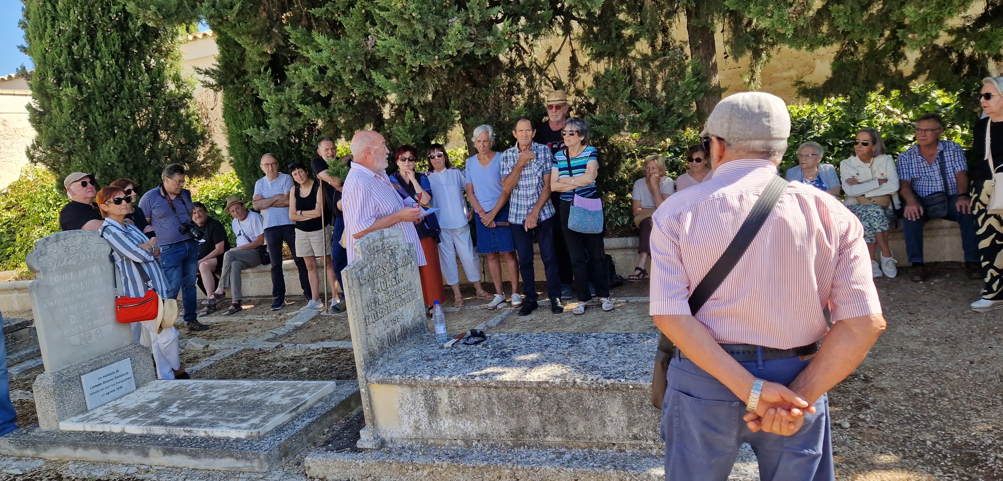 Conmemoración del 23 de agosto por el Colectivo Ciudadano de Huesca. Foto Myriam Martínez