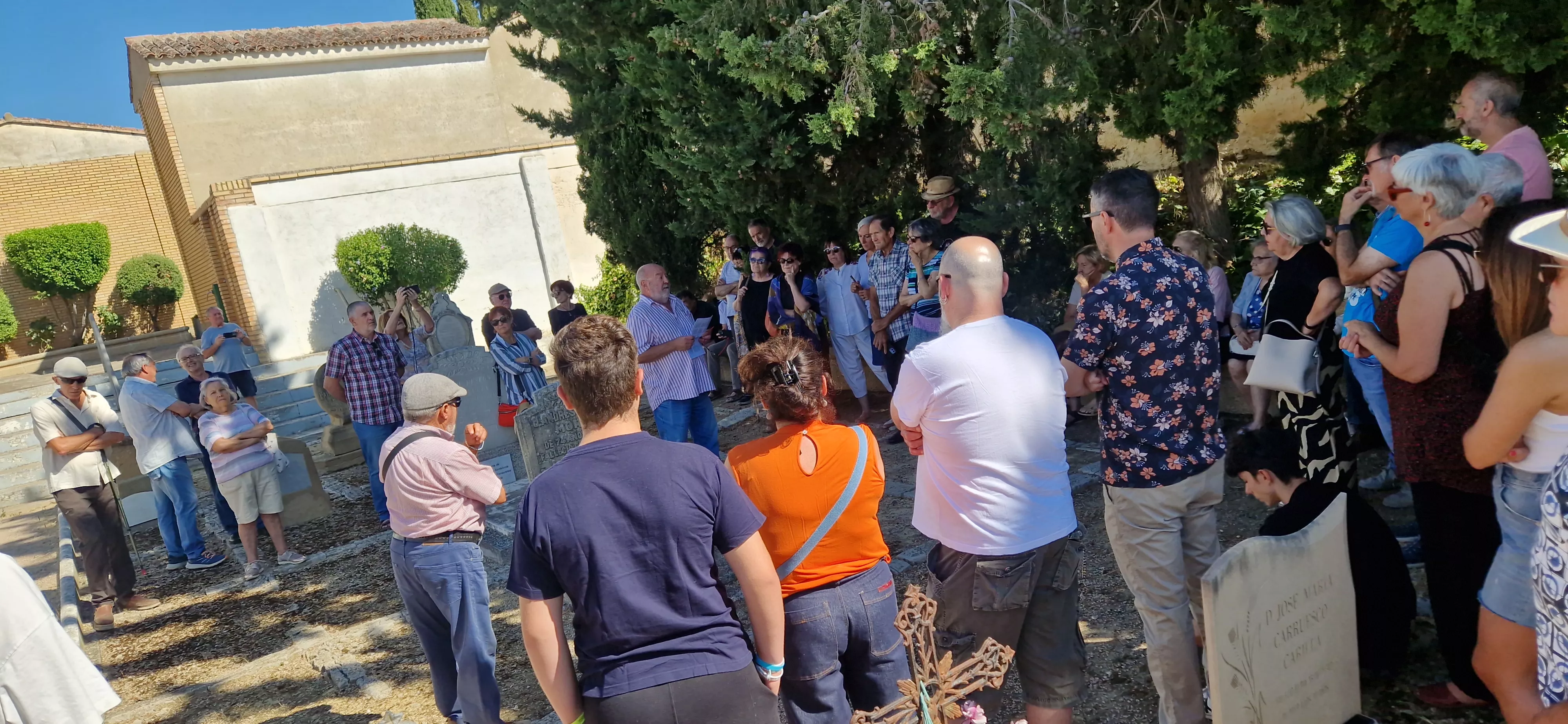 Conmemoración del 23 de agosto por el Colectivo Ciudadano de Huesca. Foto Myriam Martínez