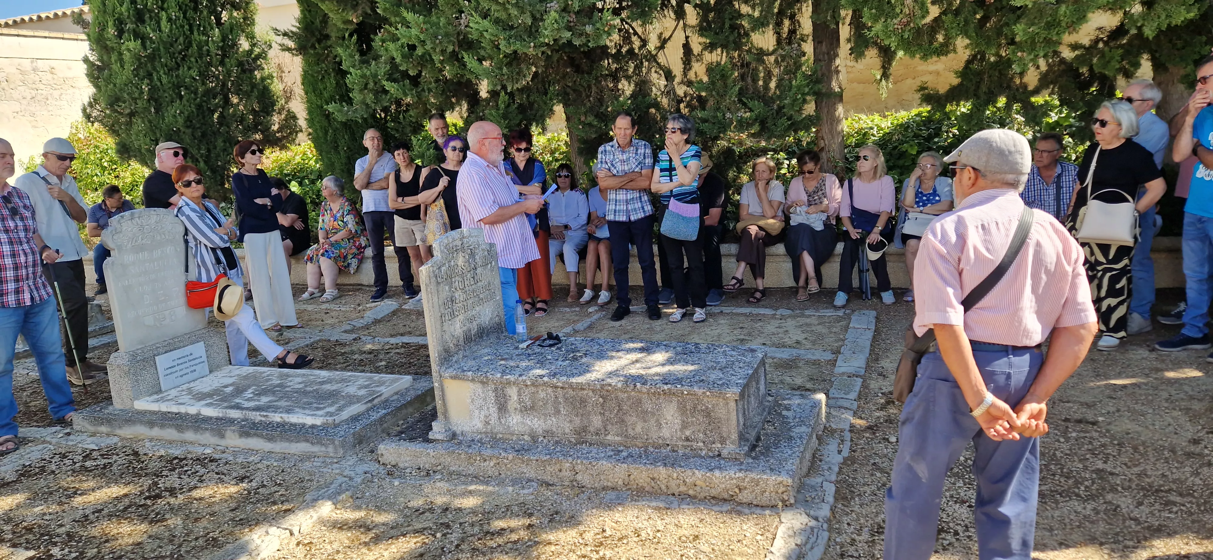 Conmemoración del 23 de agosto por el Colectivo Ciudadano de Huesca. Foto Myriam Martínez
