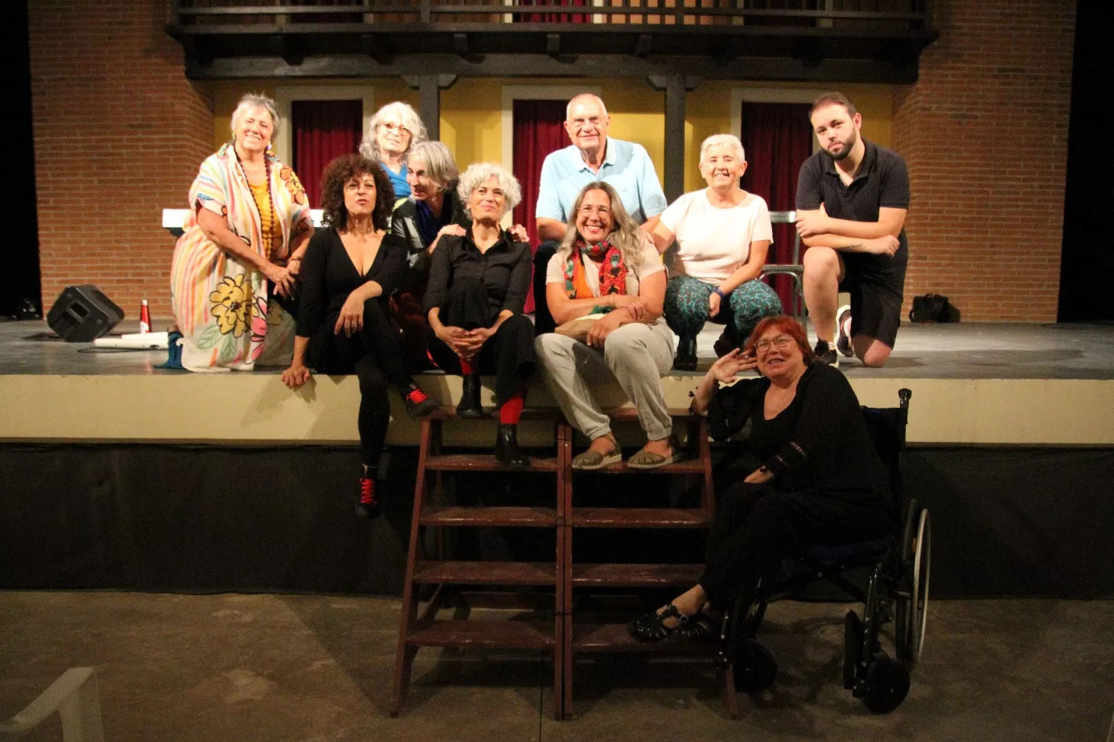 Pato Badián y Cristina Verbena representando VOZ(es) en Robres. Foto Carlos Neofato