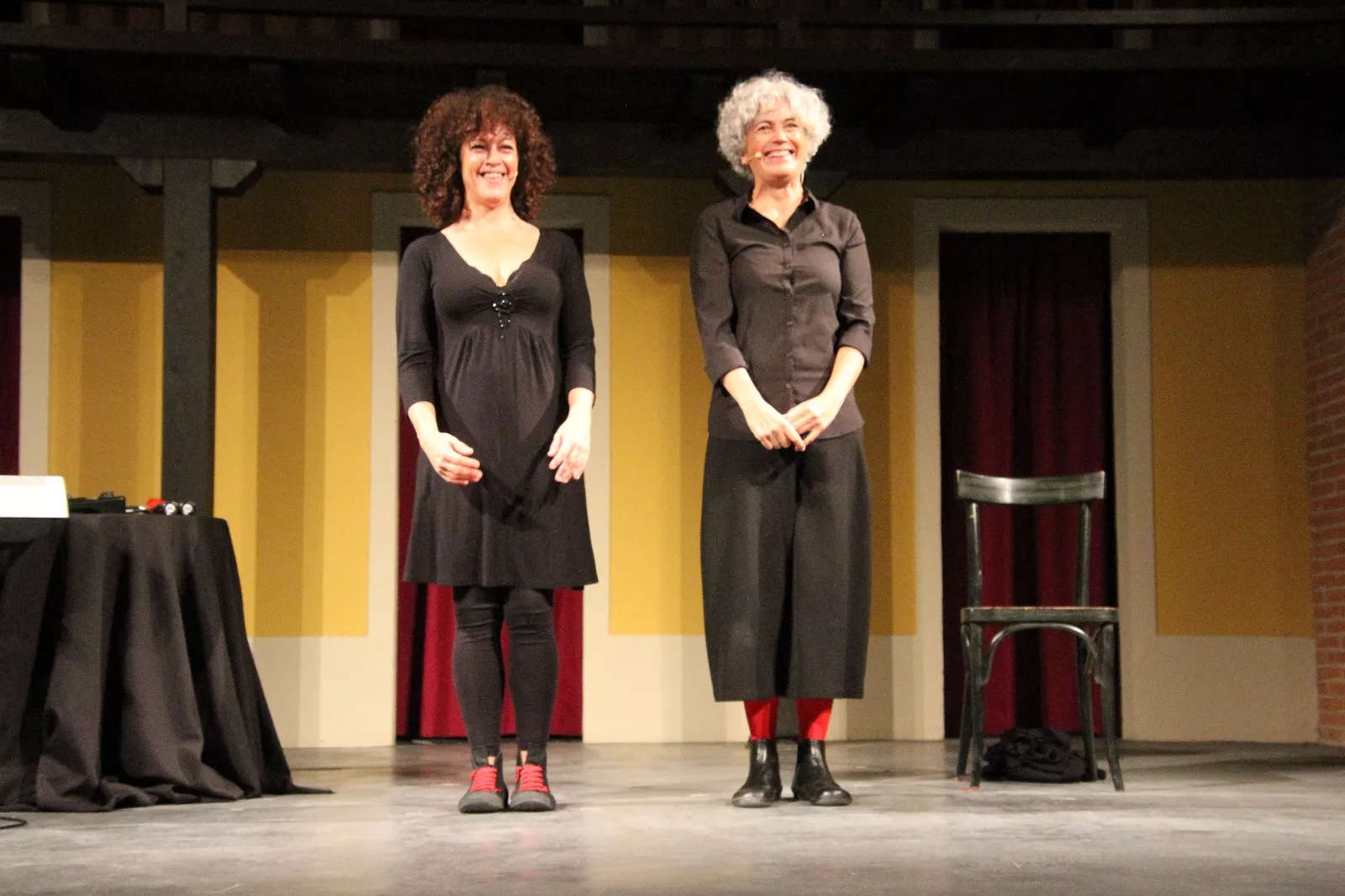 Pato Badián y Cristina Verbena representando VOZ(es) en Robres. Foto Carlos Neofato