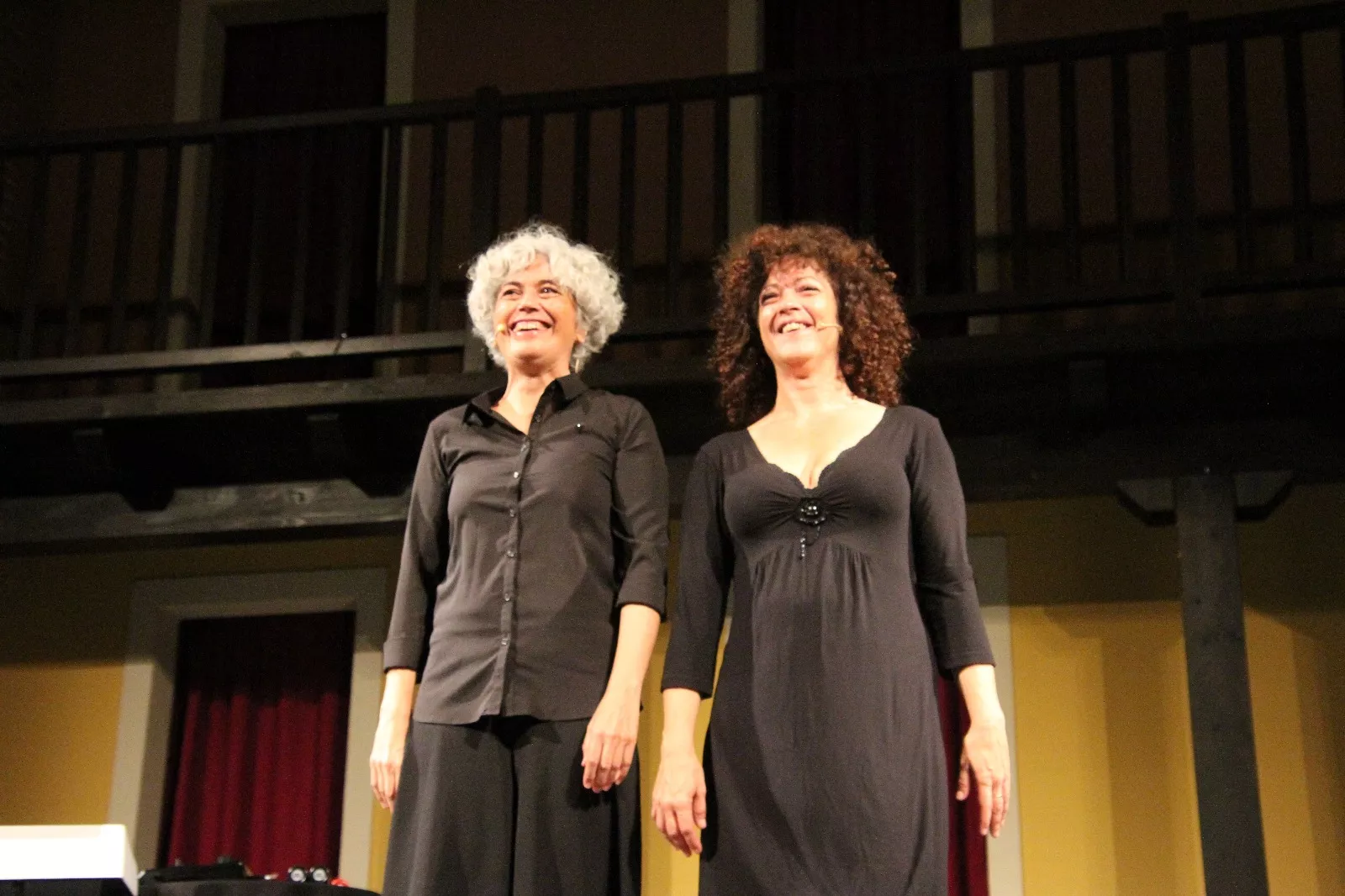 Pato Badián y Cristina Verbena representando VOZ(es) en Robres. Foto Carlos Neofato