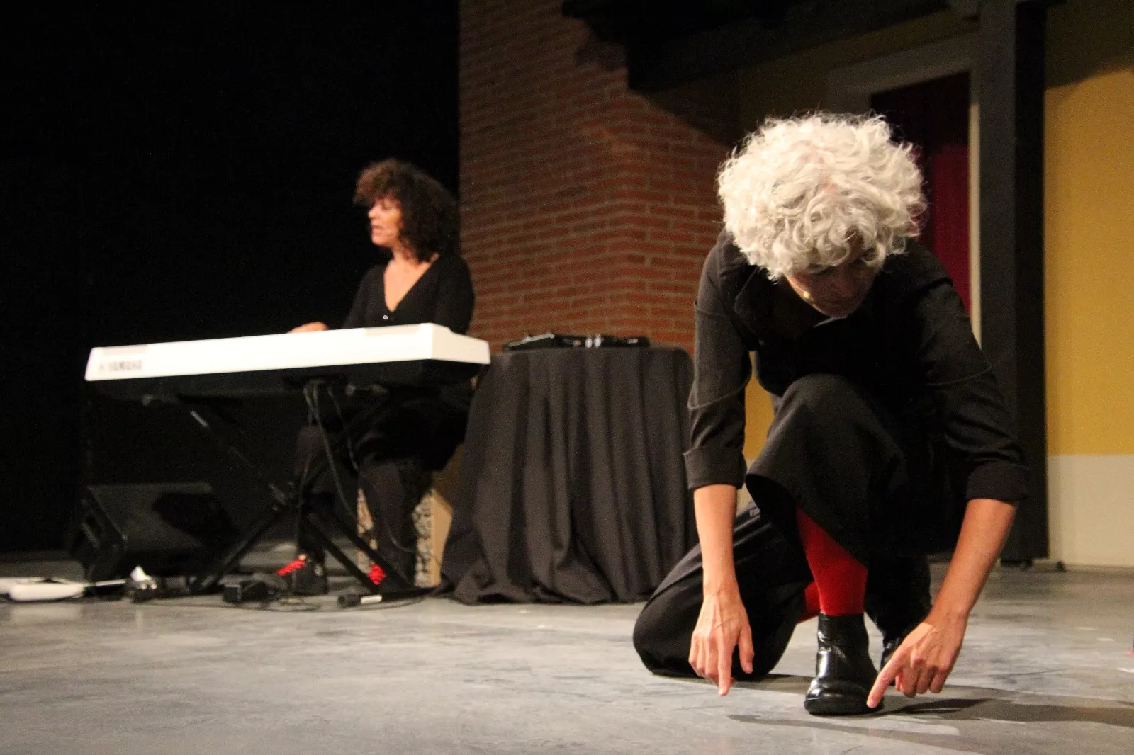 Pato Badián y Cristina Verbena representando VOZ(es) en Robres. Foto Carlos Neofato