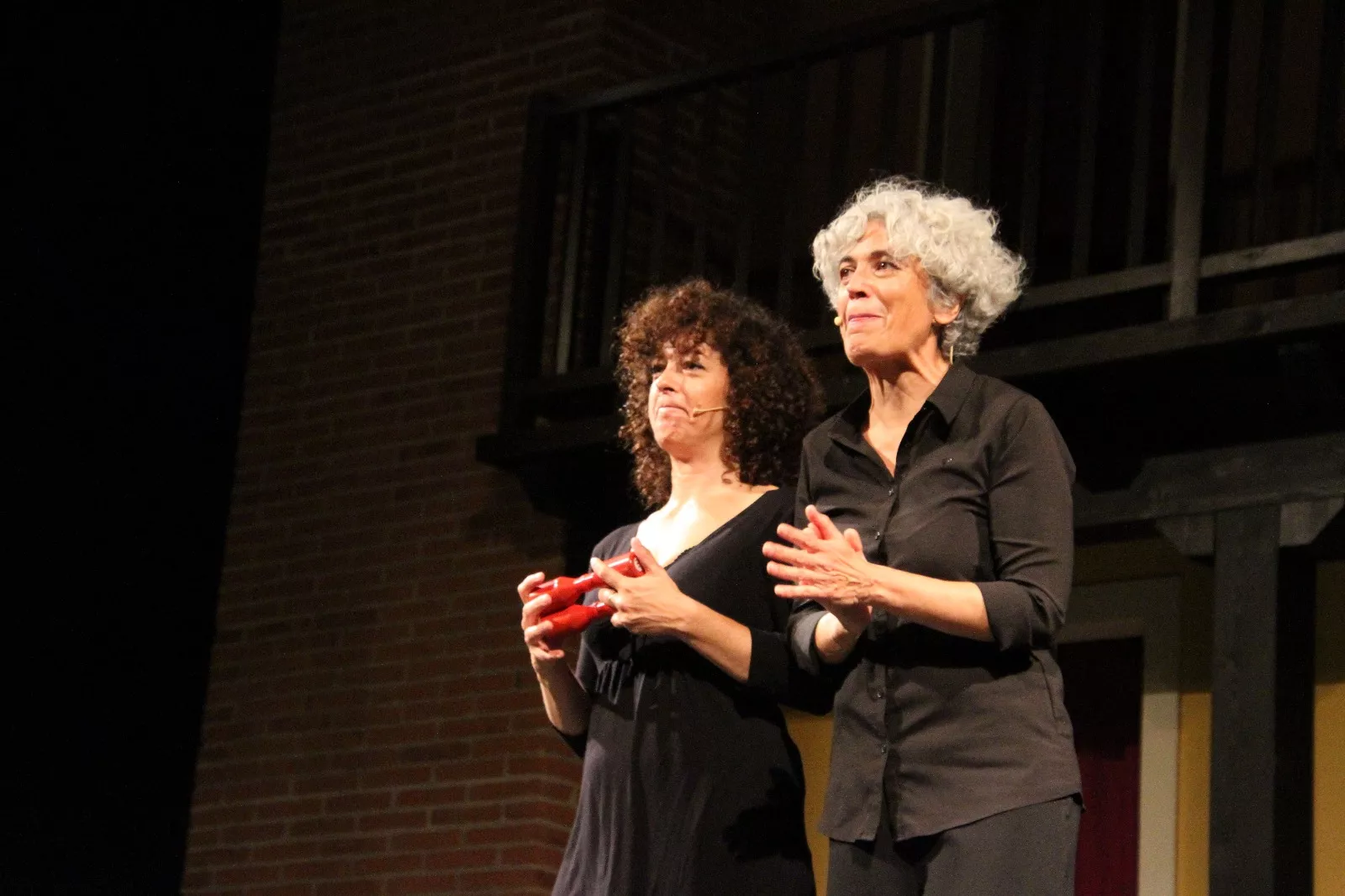 Pato Badián y Cristina Verbena representando VOZ(es) en Robres. Foto Carlos Neofato