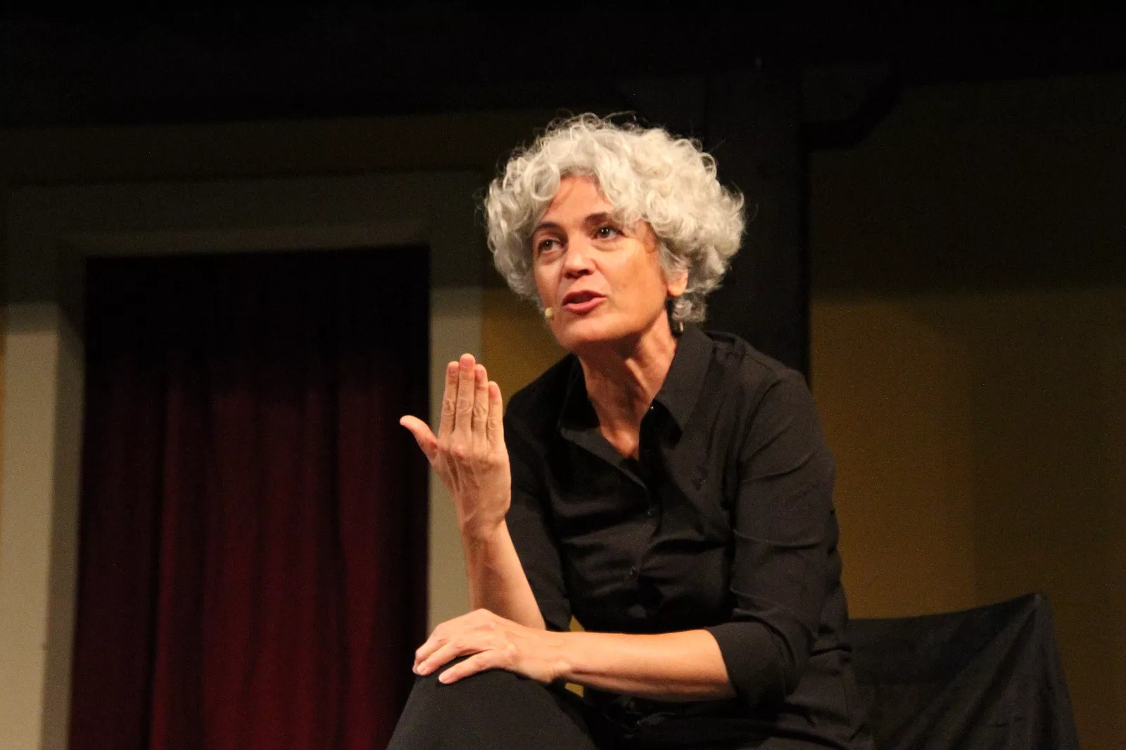 Pato Badián y Cristina Verbena representando VOZ(es) en Robres. Foto Carlos Neofato