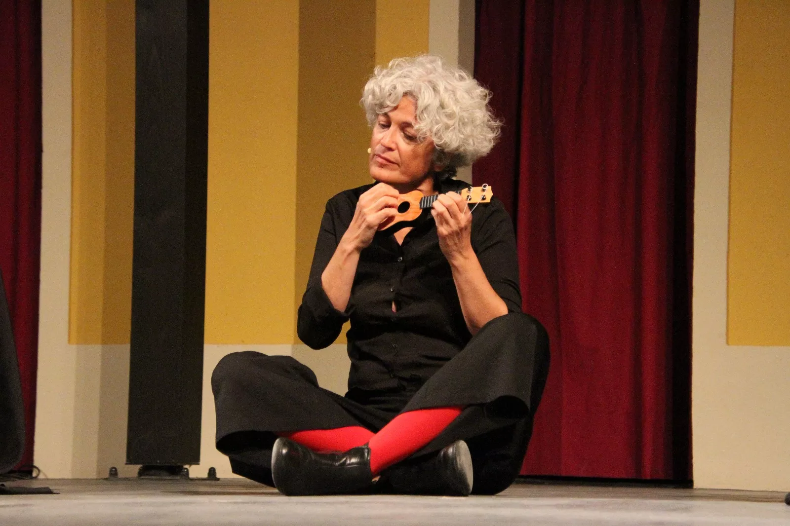 Pato Badián y Cristina Verbena representando VOZ(es) en Robres. Foto Carlos Neofato