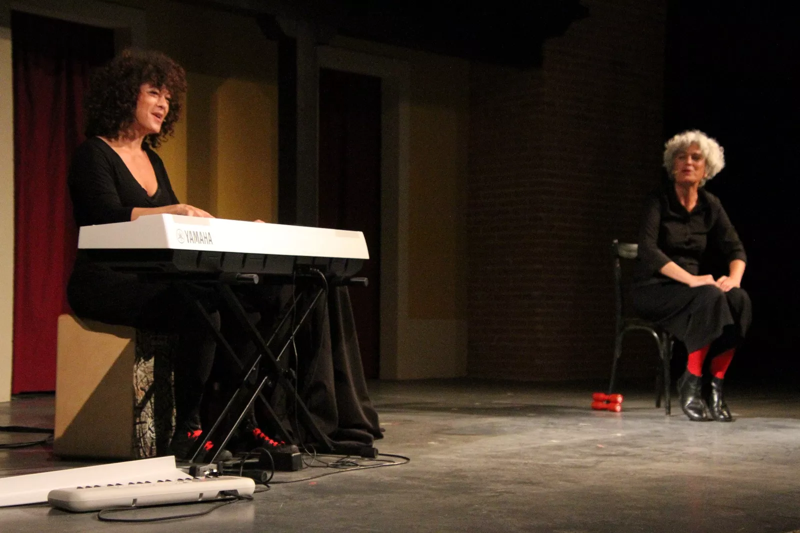 Pato Badián y Cristina Verbena representando VOZ(es) en Robres. Foto Carlos Neofato