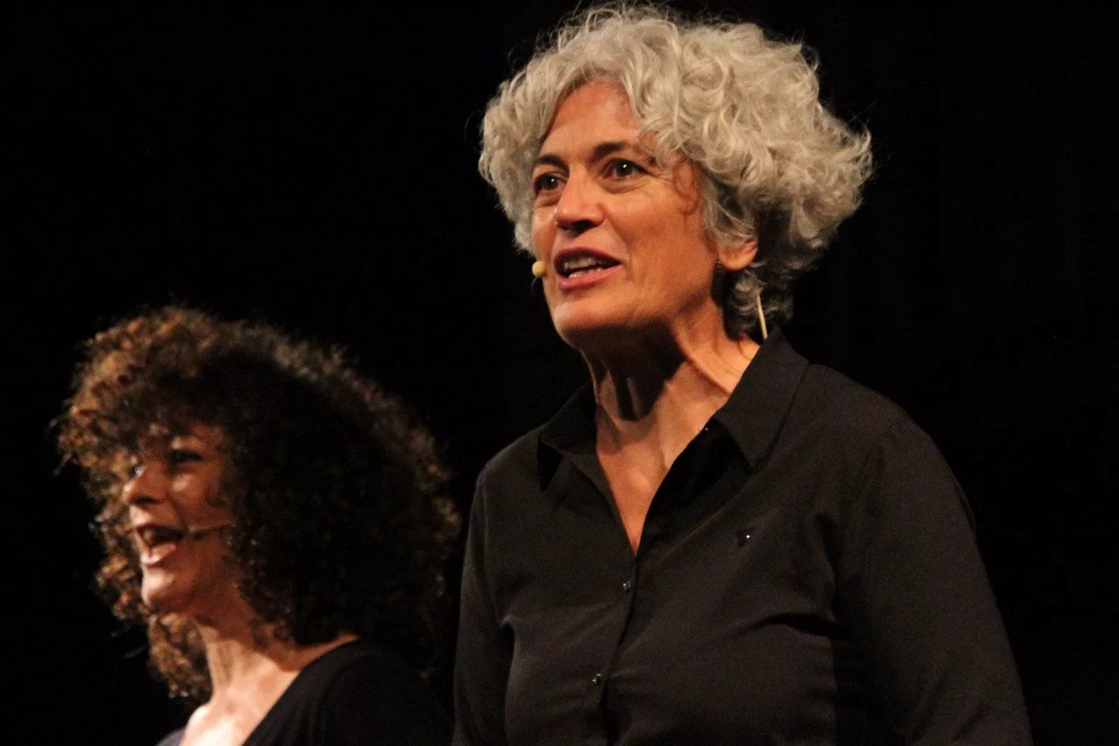 Pato Badián y Cristina Verbena representando VOZ(es) en Robres. Foto Carlos Neofato