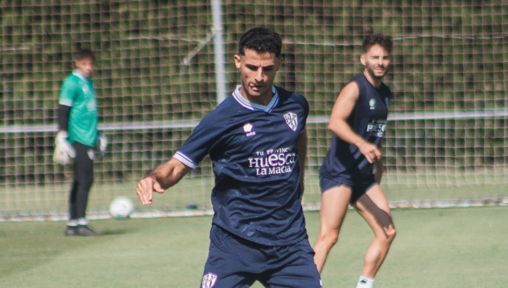 Jesús Álvarez en un entrenamiento. Foto: SD Huesca