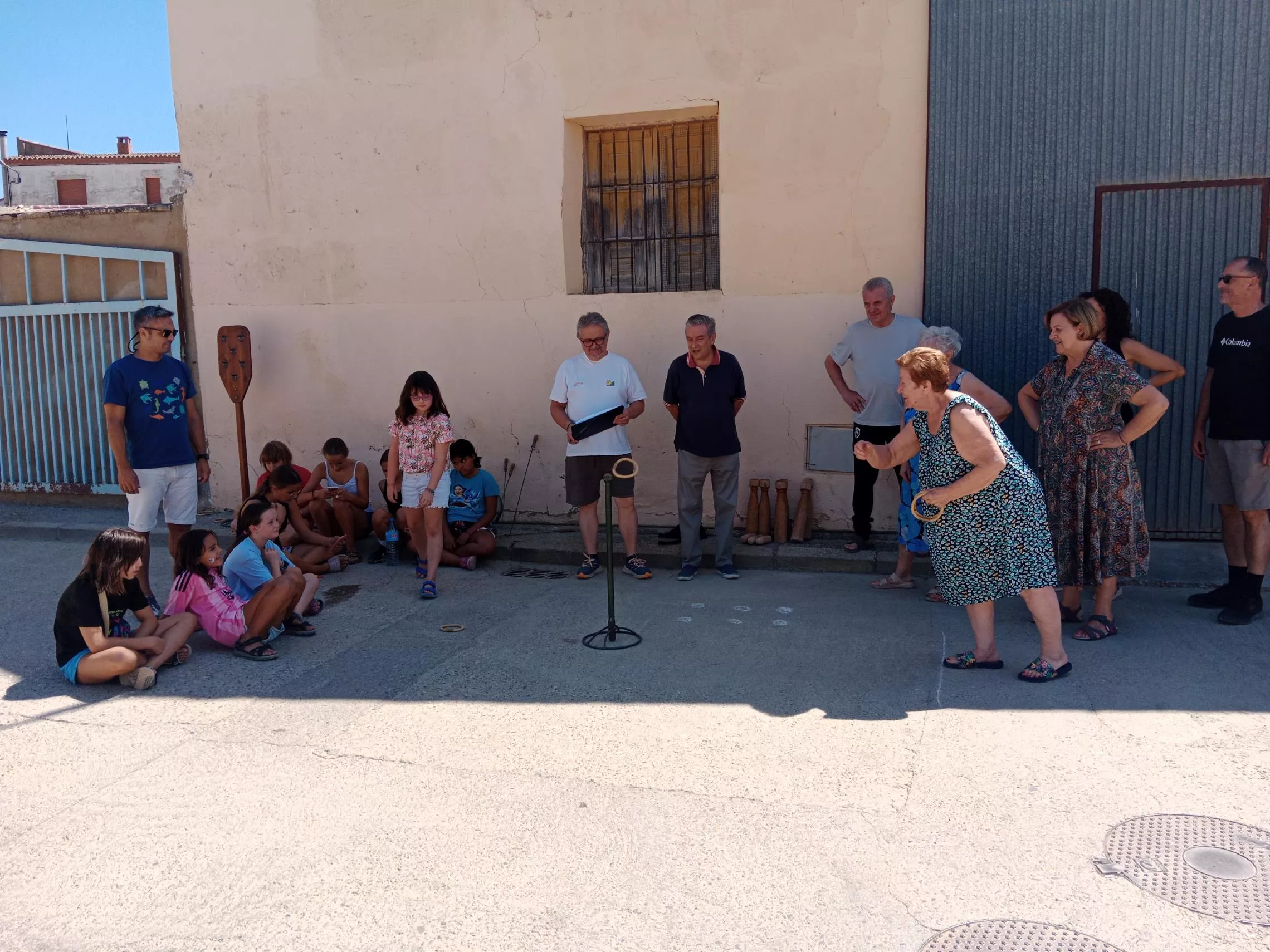 Juegos tradicionales en Robres, anillas