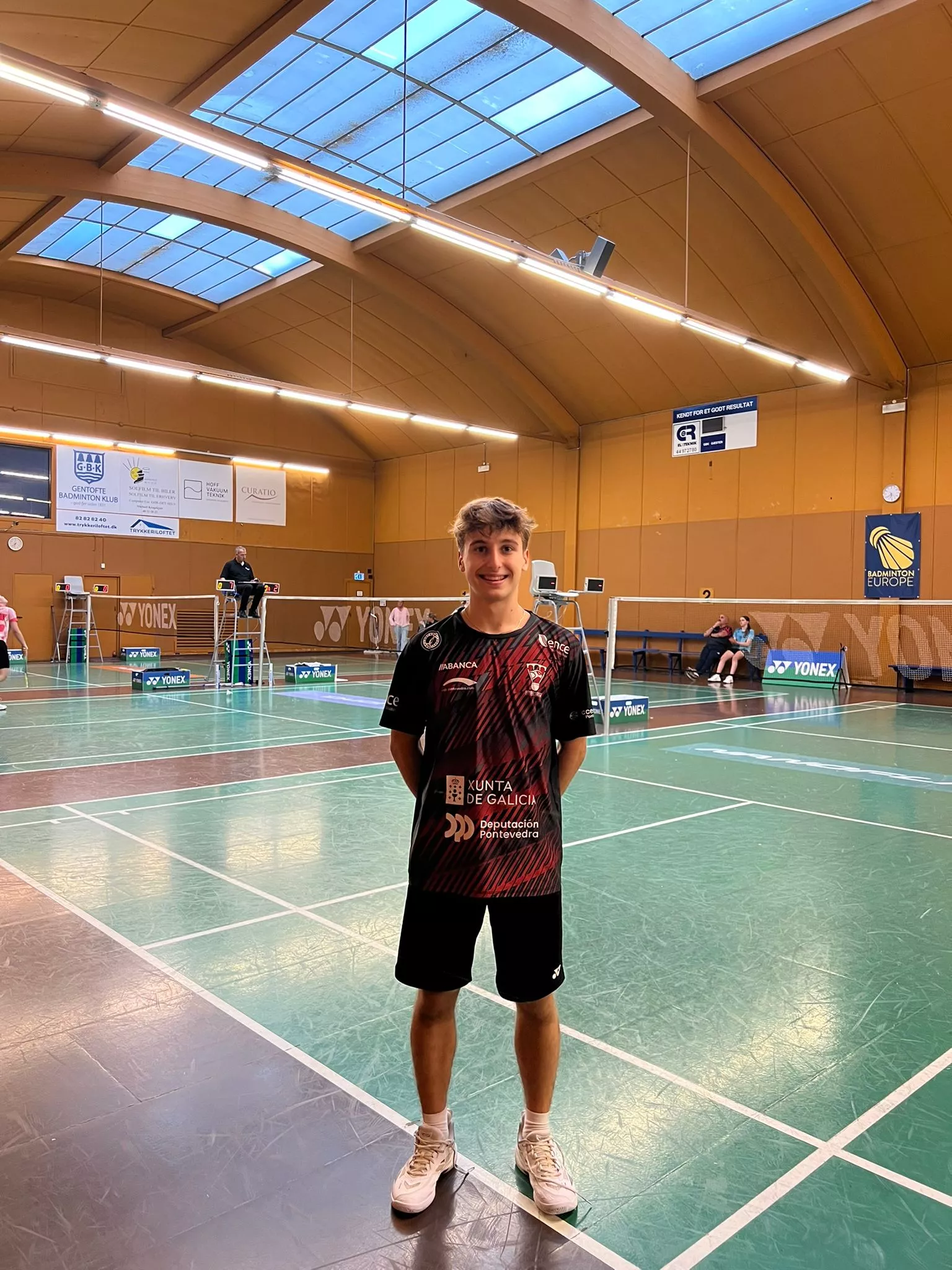 Raúl Bergua, en el torneo de Dinamarca.