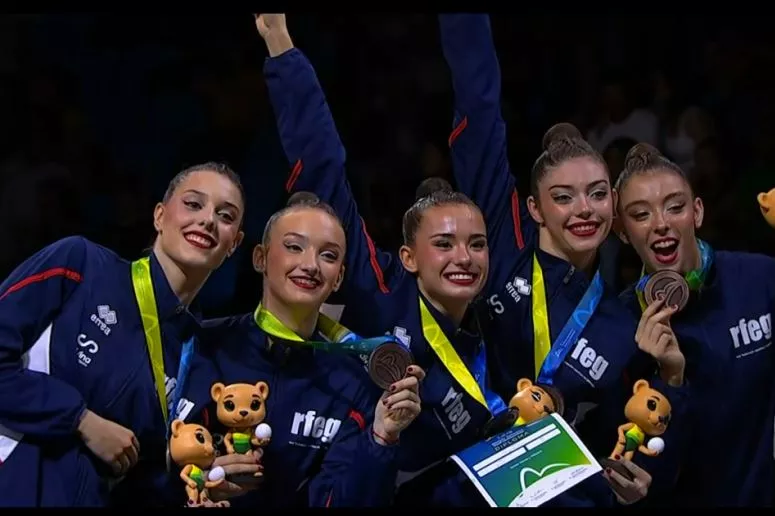 Las españolas en el podio.