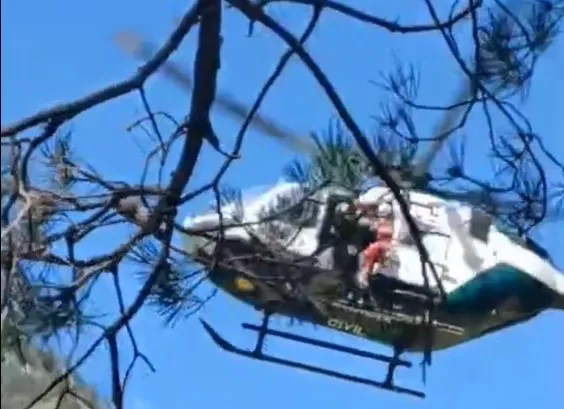 Rescate de una mujer holandesa con fractura de peroné.