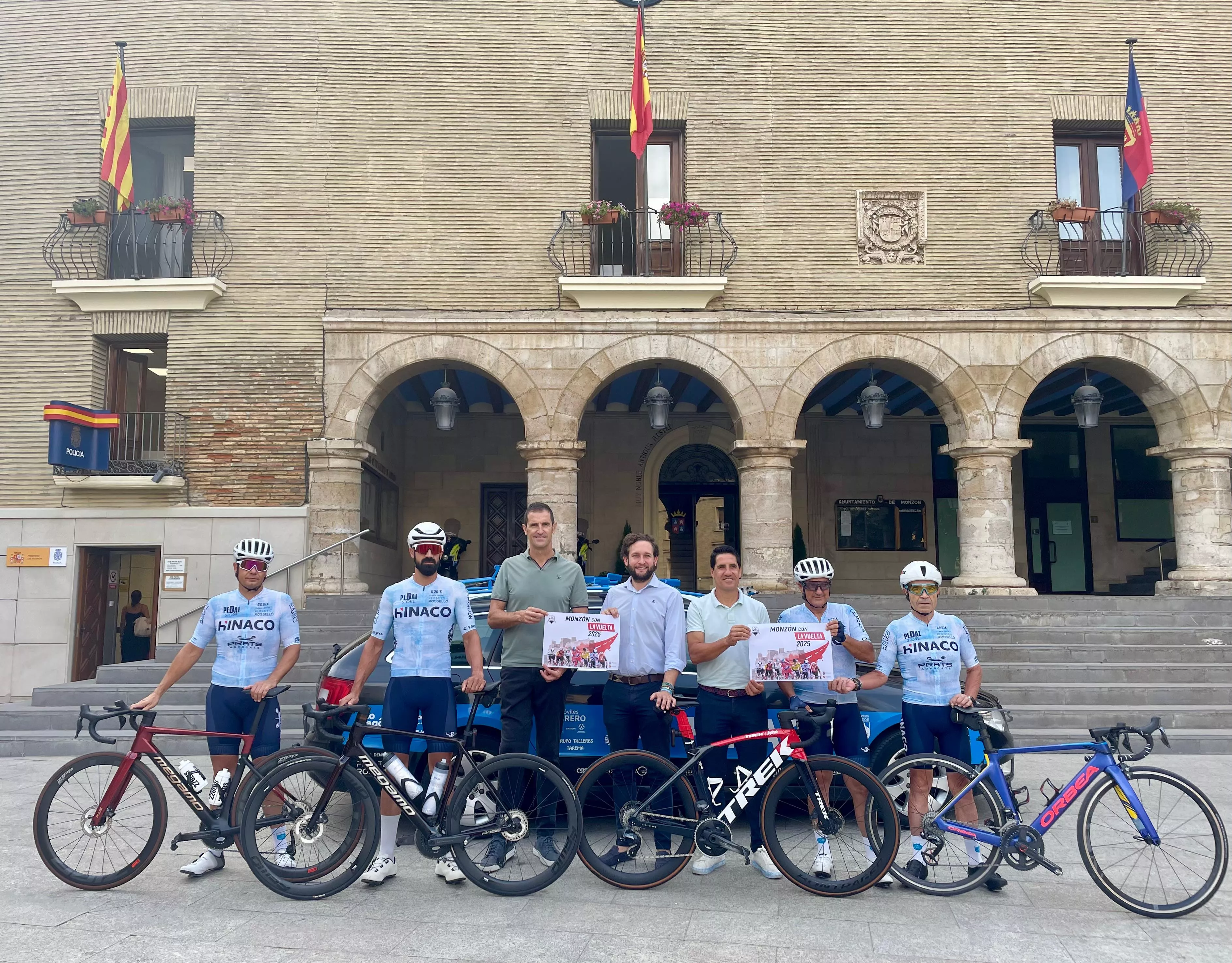 Presentación de los preparativos de la salida de la Vuelta a España en Monzón.