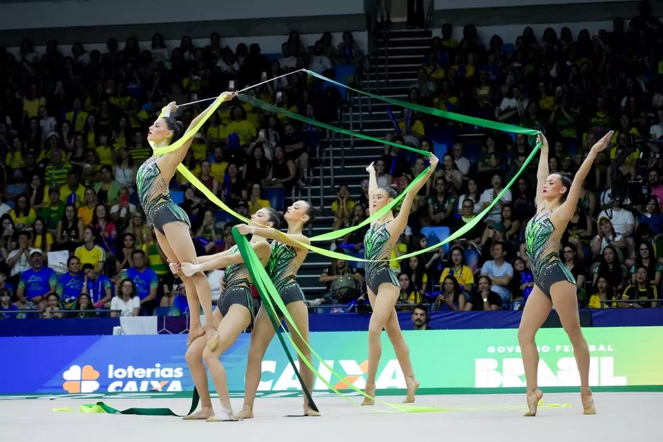  Inés Bergua y España en las finales de 5 cintas y Mixto del Mundial. Foto RFEG
