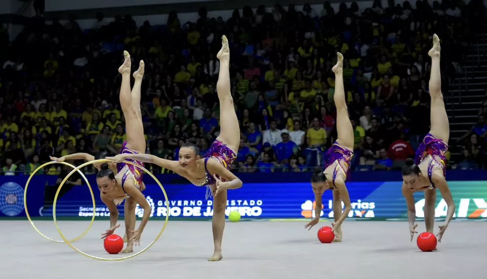  Inés Bergua y España en las finales de 5 cintas y Mixto del Mundial. Foto RFEG