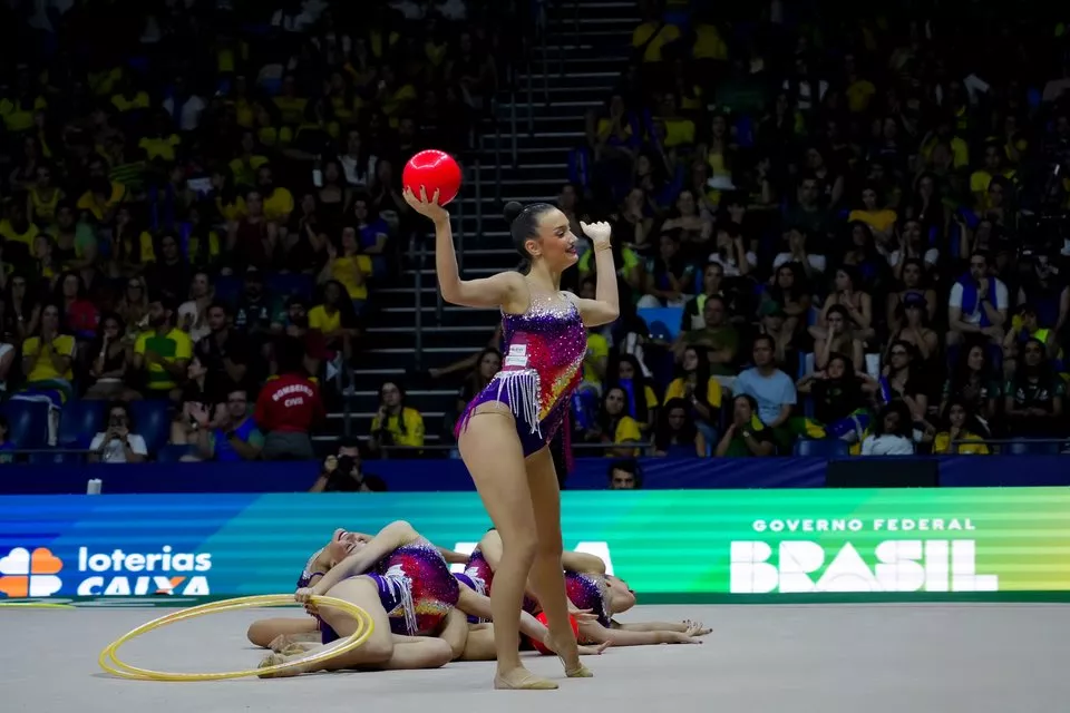  Inés Bergua y España en las finales de 5 cintas y Mixto del Mundial. Foto RFEG