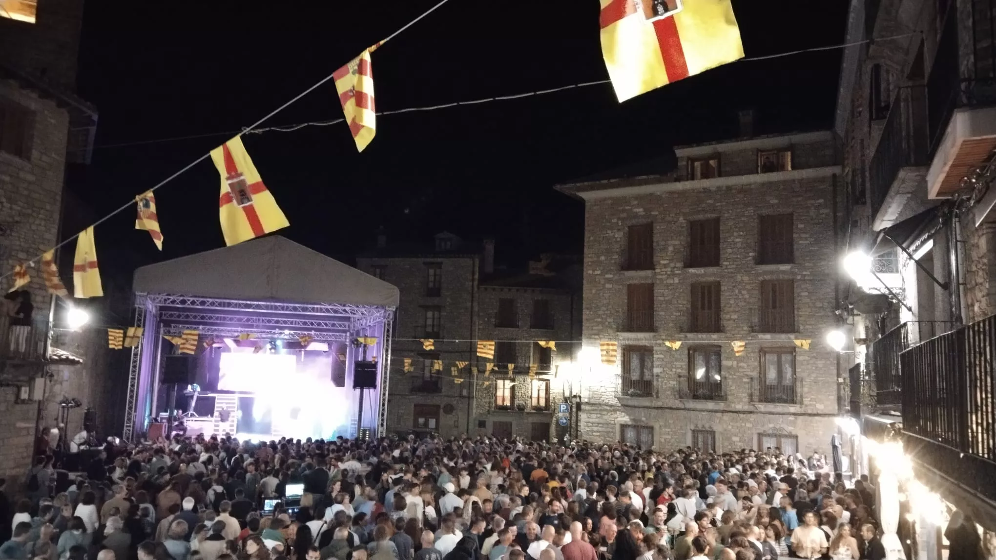 Un concierto en las fiestas de la Convivencia de Boltaña
