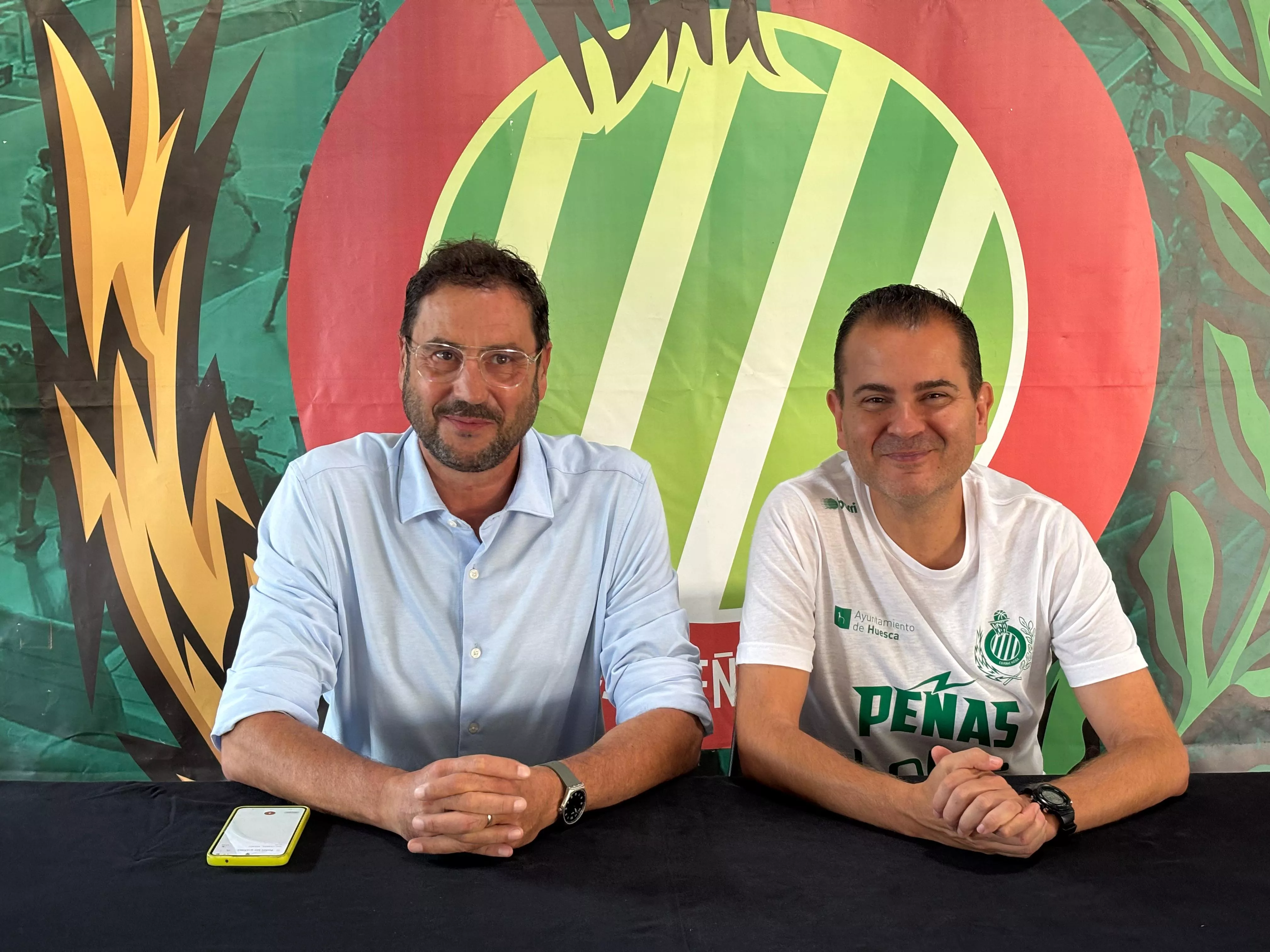 Fernando Lascorz y Rafa Sanz en su primera comparecencia de la temporada Fernando Lascorz y Rafa Sanz en su primera comparecencia de la temporada