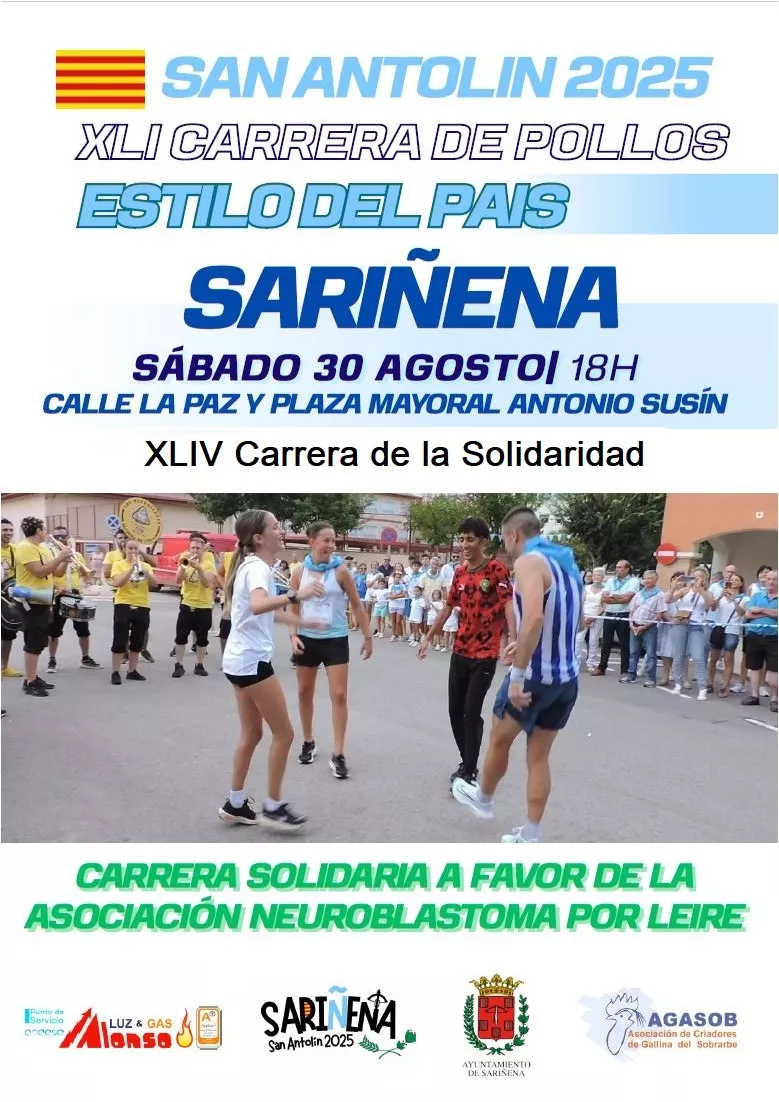 Sariñena 2025 Cartel Carrera