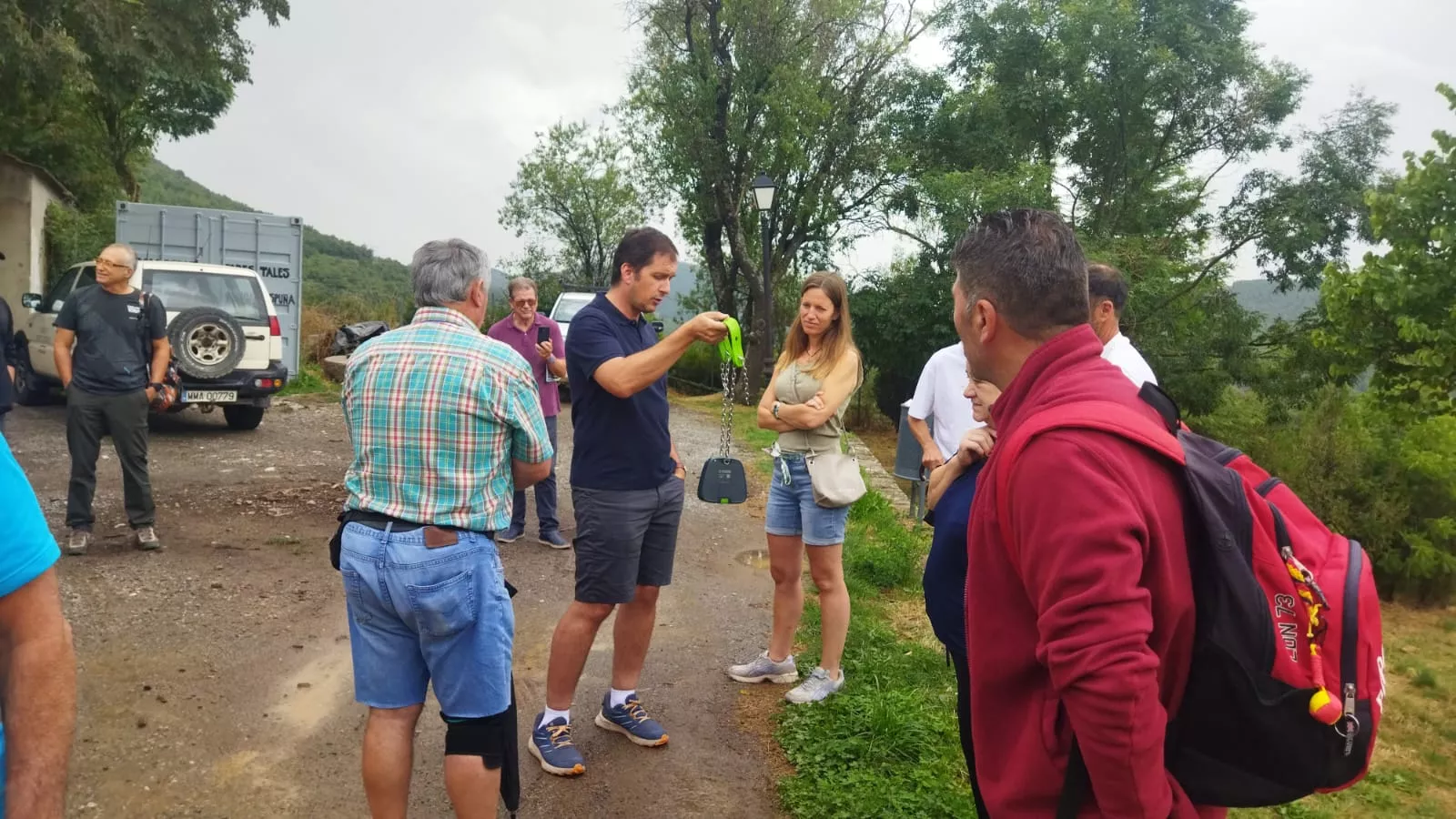 Ramón Solanilla, de Asaja Aragón, en Laspuña