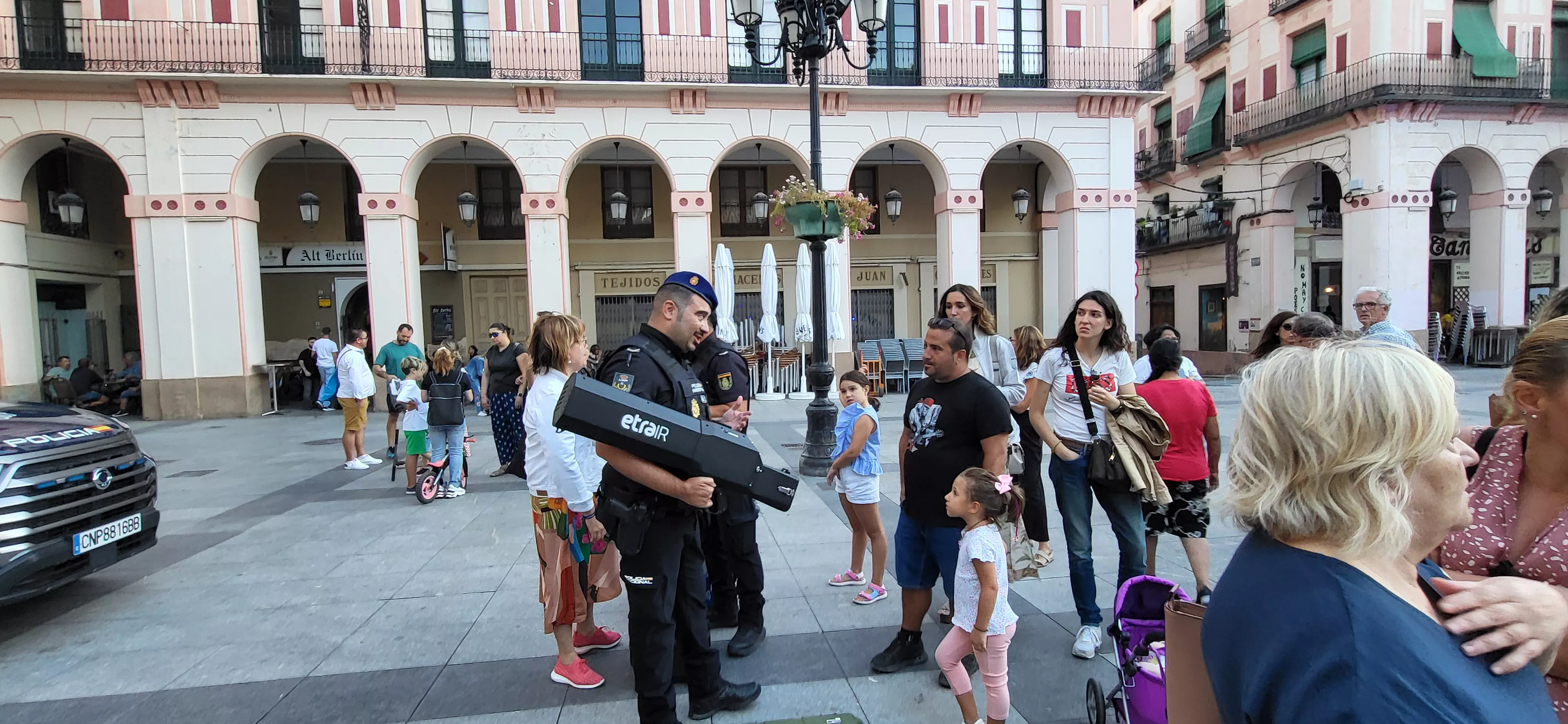Presentación en Huesca del dispositivo de seguridad de la Vuelta Ciclista. Foto Mercedes Manterola