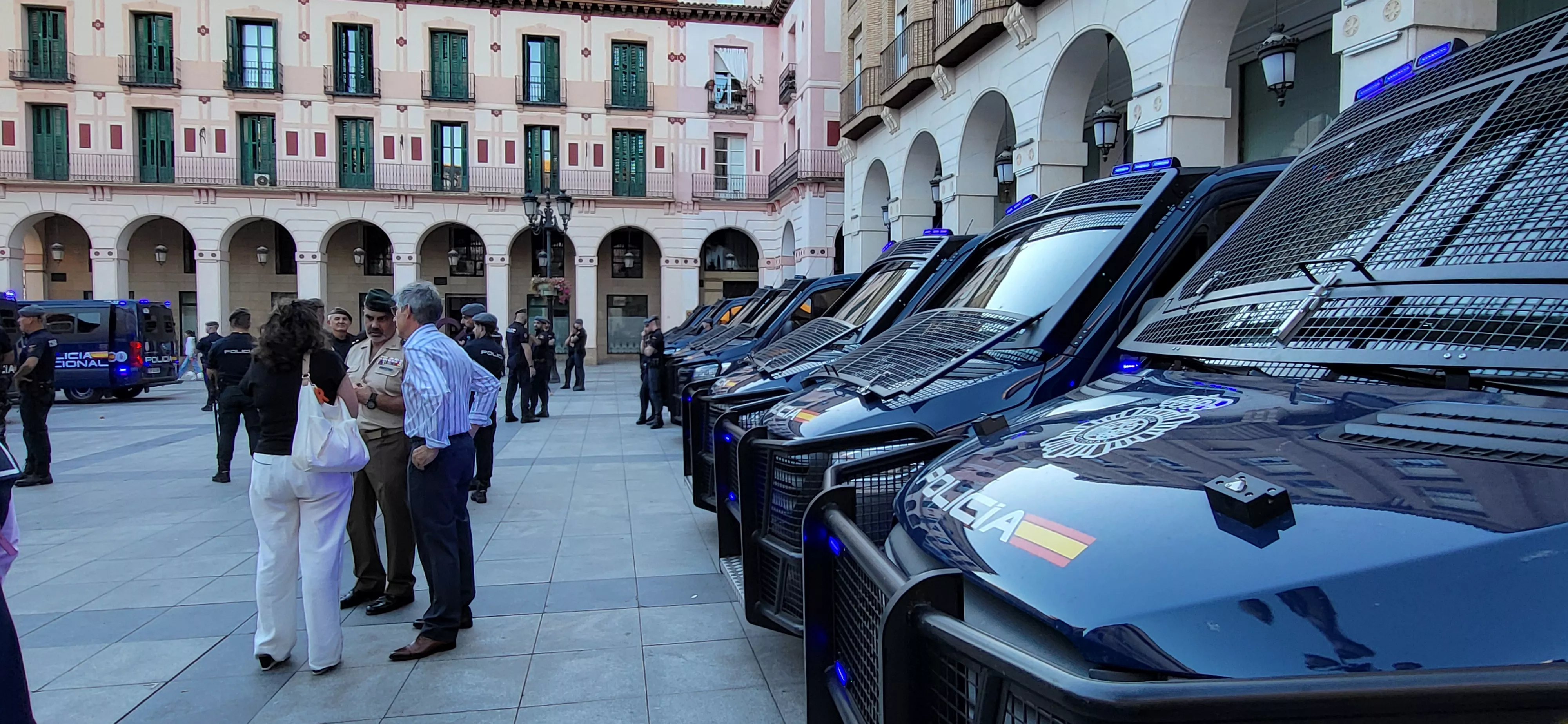 Presentación en Huesca del dispositivo de seguridad de la Vuelta Ciclista. Foto Mercedes Manterola