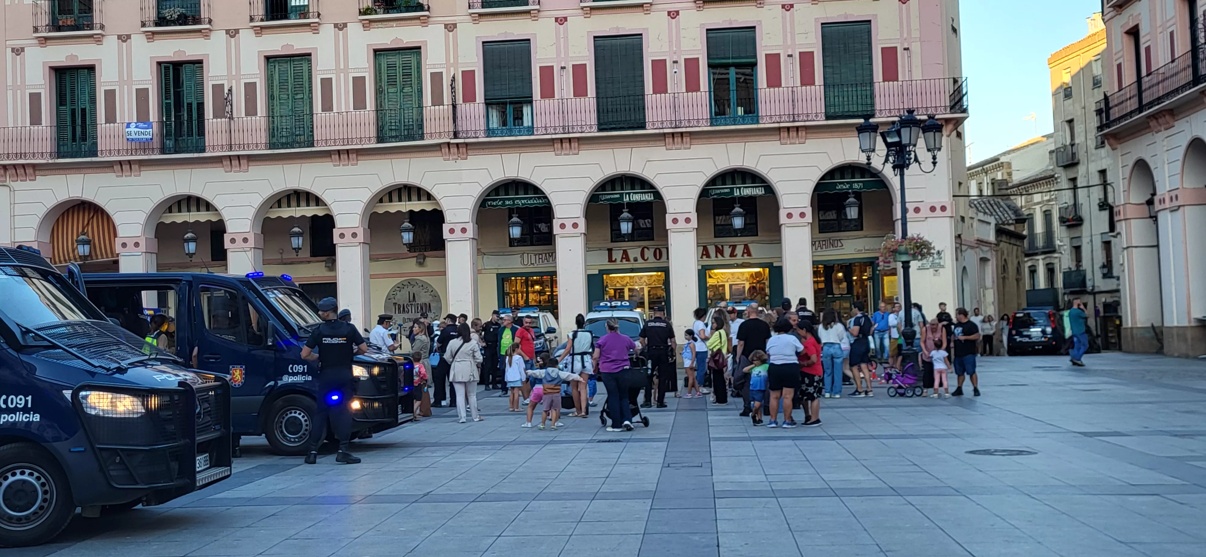 Presentación en Huesca del dispositivo de seguridad de la Vuelta Ciclista. Foto Mercedes Manterola