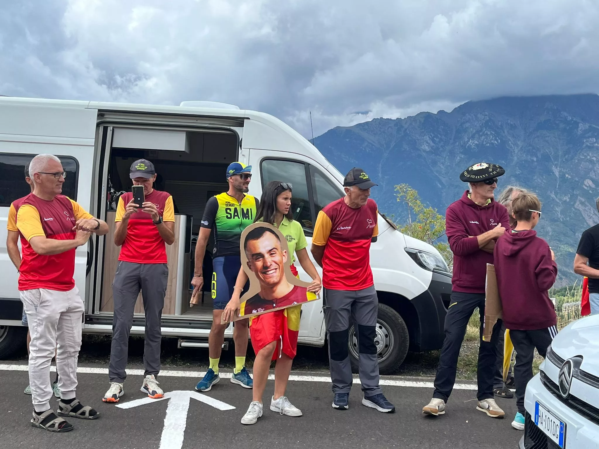 Peña Sergio Samitier de Barbastro en Cerler. Foto Adrián Mora