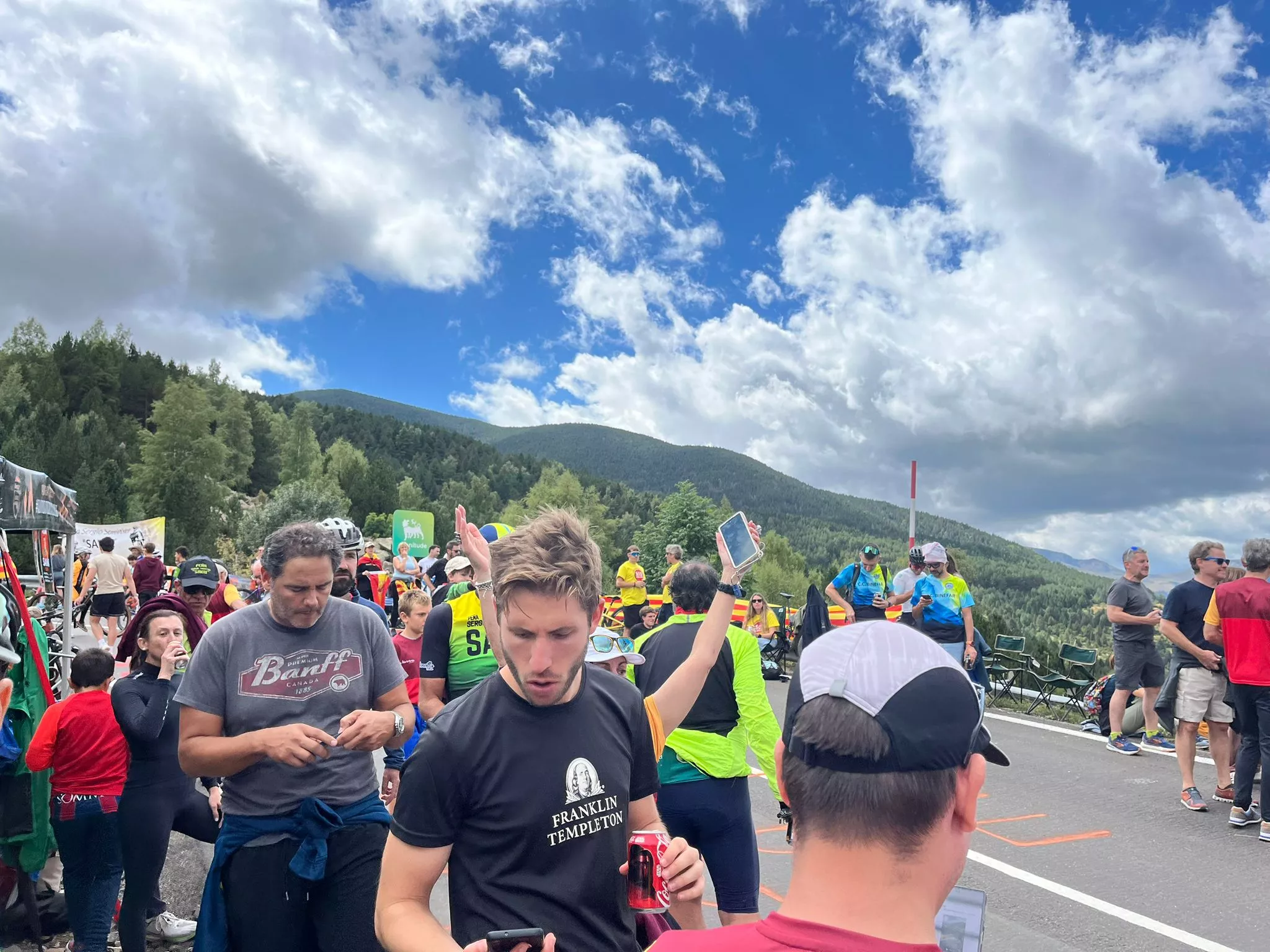 Peña Sergio Samitier de Barbastro en Cerler. Foto Adrián Mora