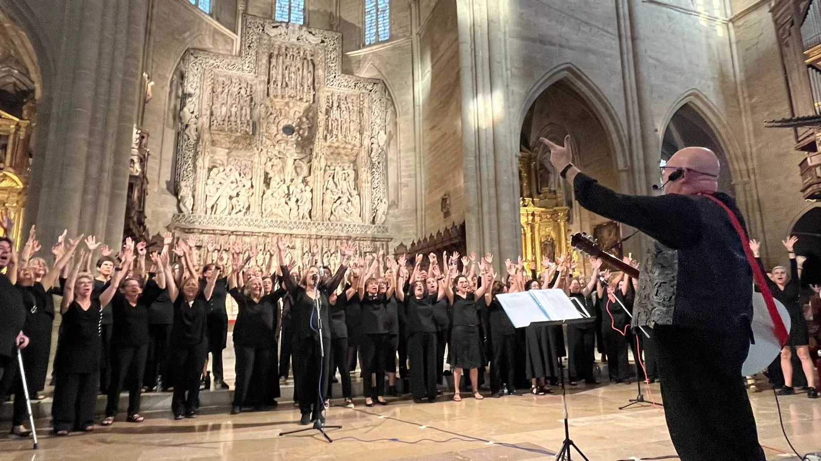 Concierto de góspel de Cor de Cors en la Catedral de Huesca. Foto Mercedes Manterola