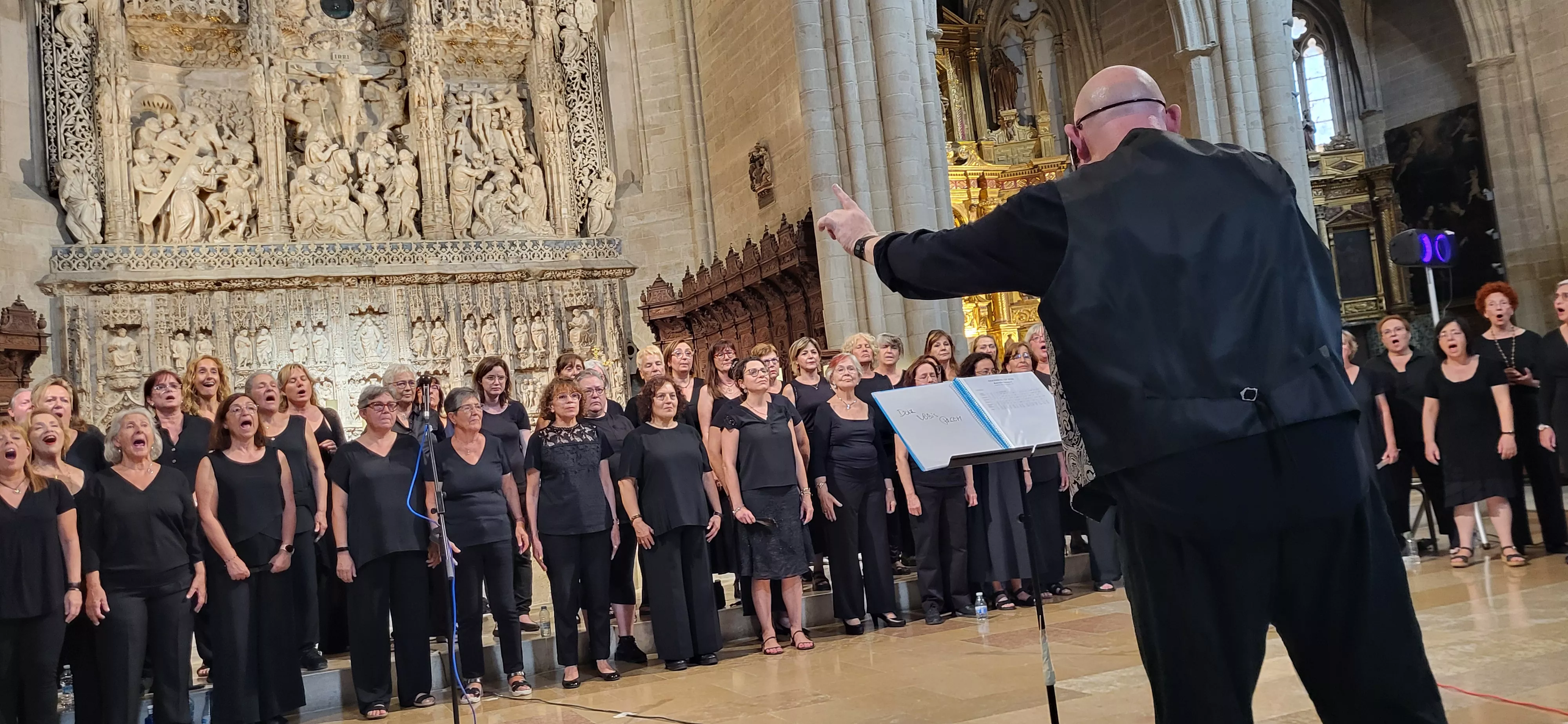 Concierto de góspel de Cor de Cors en la Catedral de Huesca. Foto Mercedes Manterola
