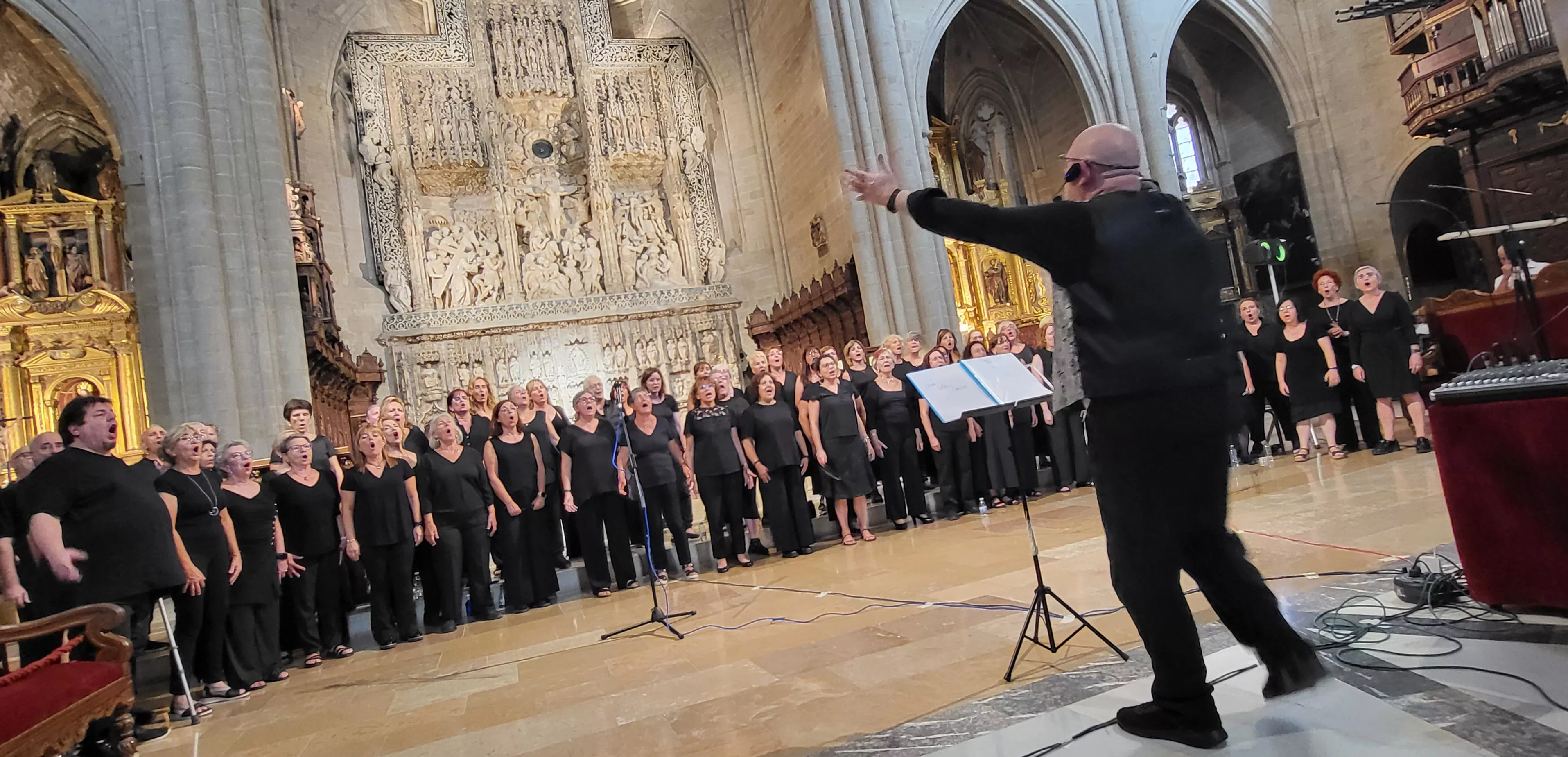 Concierto de góspel de Cor de Cors en la Catedral de Huesca. Foto Mercedes Manterola