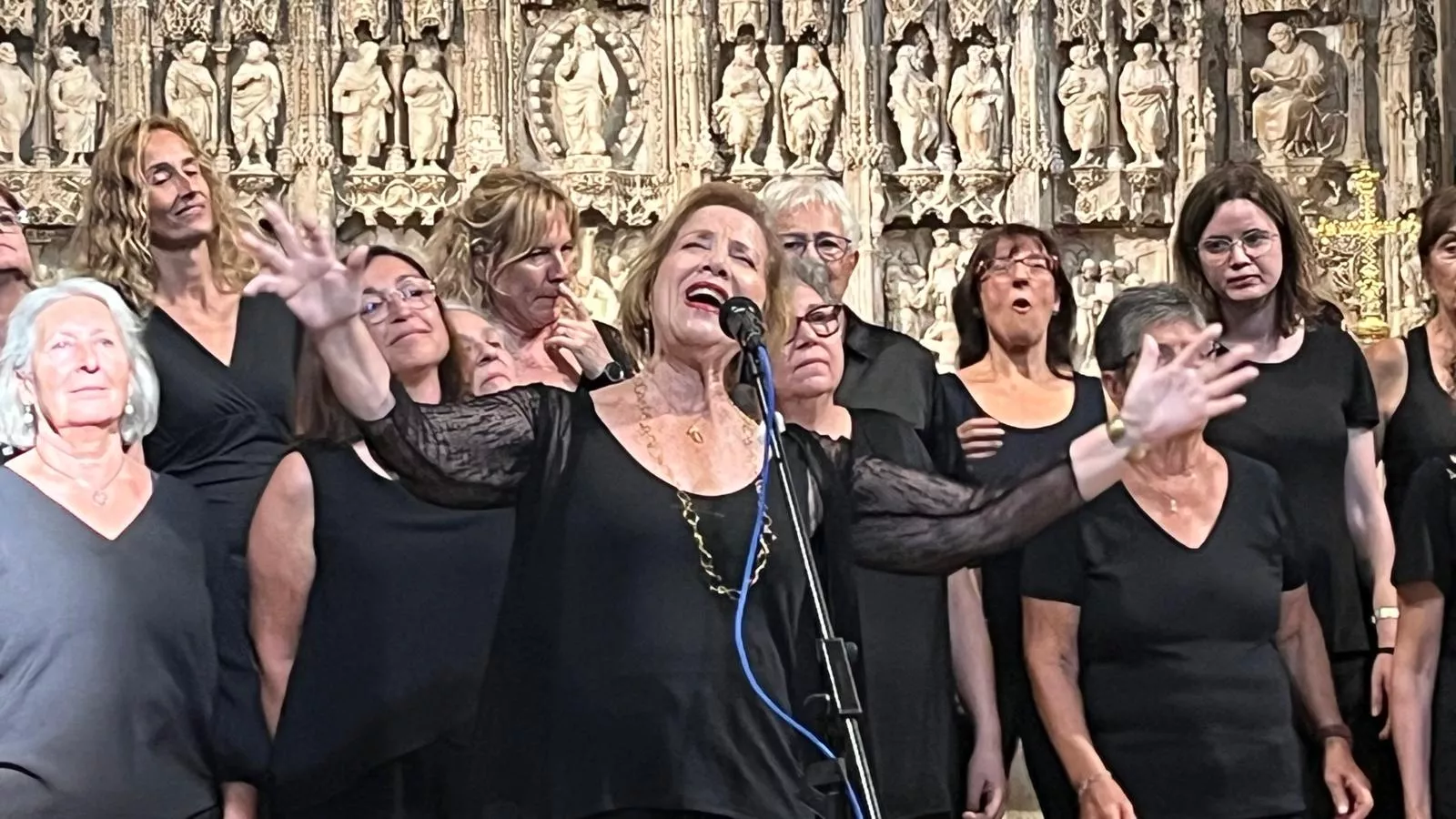 Concierto de góspel de Cor de Cors en la Catedral de Huesca. Foto Mercedes Manterola