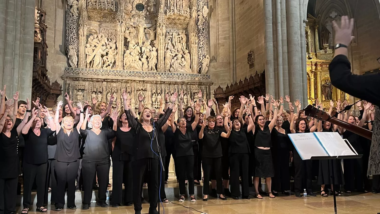 Concierto de góspel de Cor de Cors en la Catedral de Huesca. Foto Mercedes Manterola
