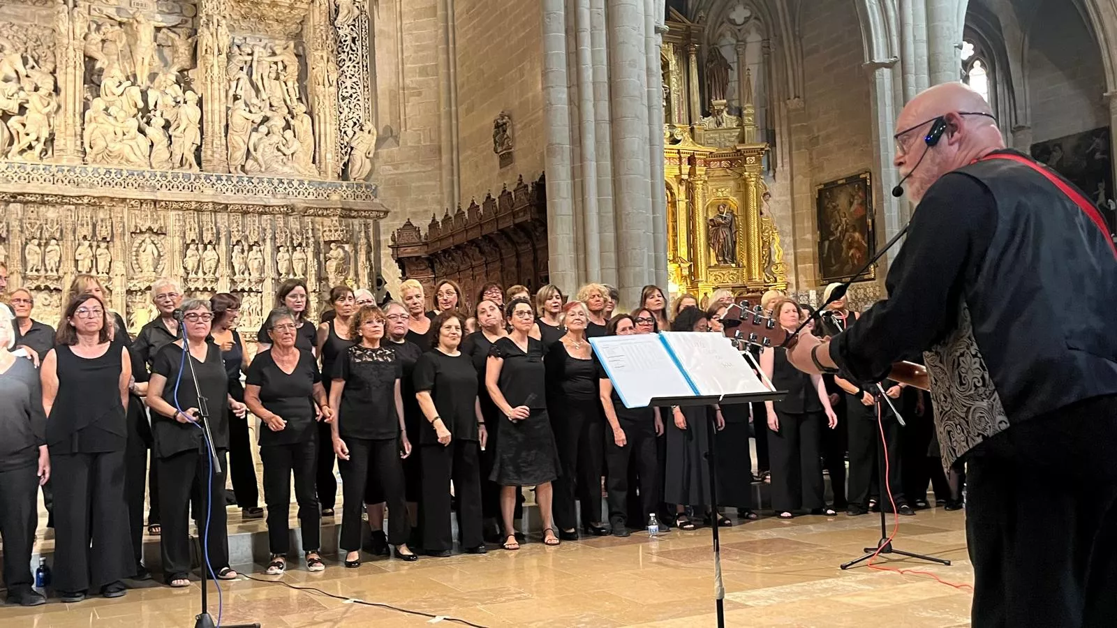 Concierto de góspel de Cor de Cors en la Catedral de Huesca. Foto Mercedes Manterola