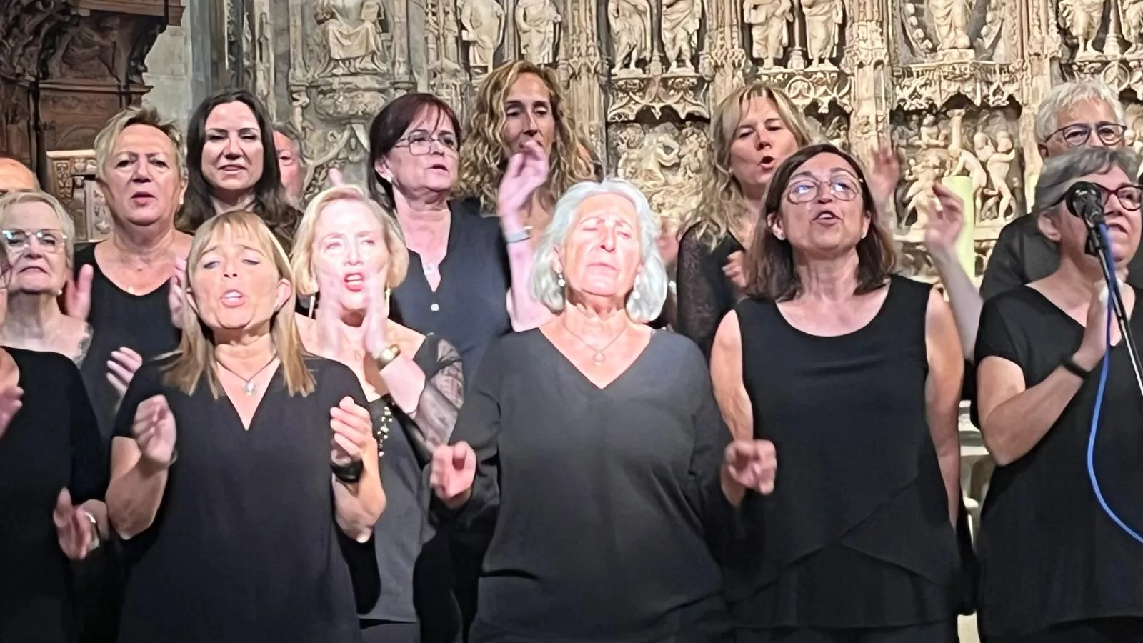 Concierto de góspel de Cor de Cors en la Catedral de Huesca. Foto Mercedes Manterola