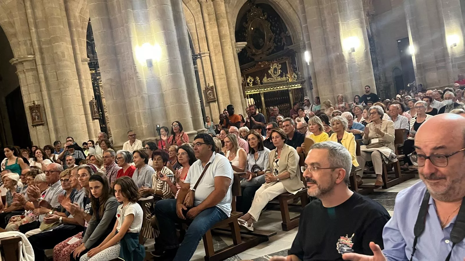 Concierto de góspel de Cor de Cors en la Catedral de Huesca. Foto Mercedes Manterola