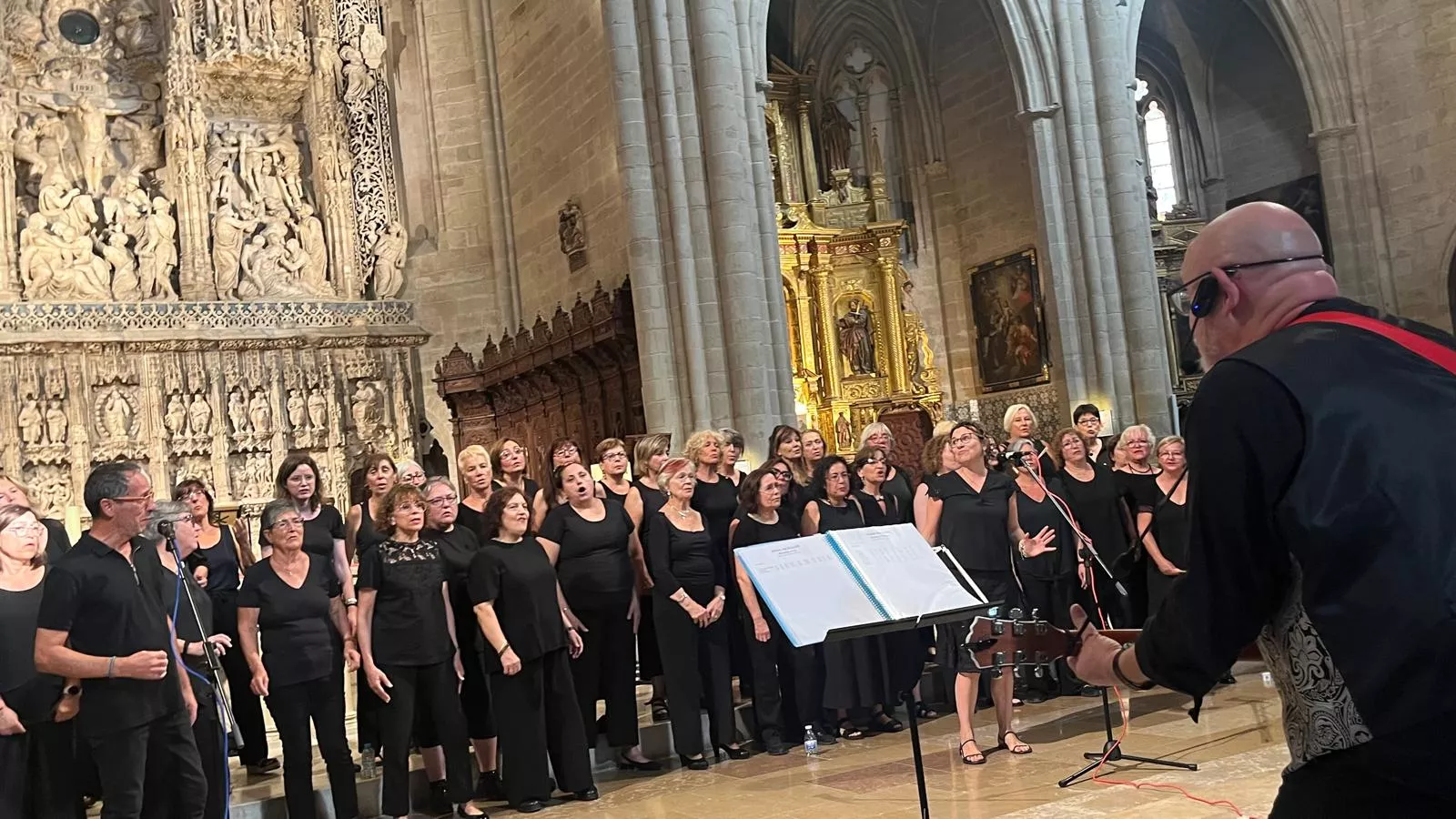 Concierto de góspel de Cor de Cors en la Catedral de Huesca. Foto Mercedes Manterola