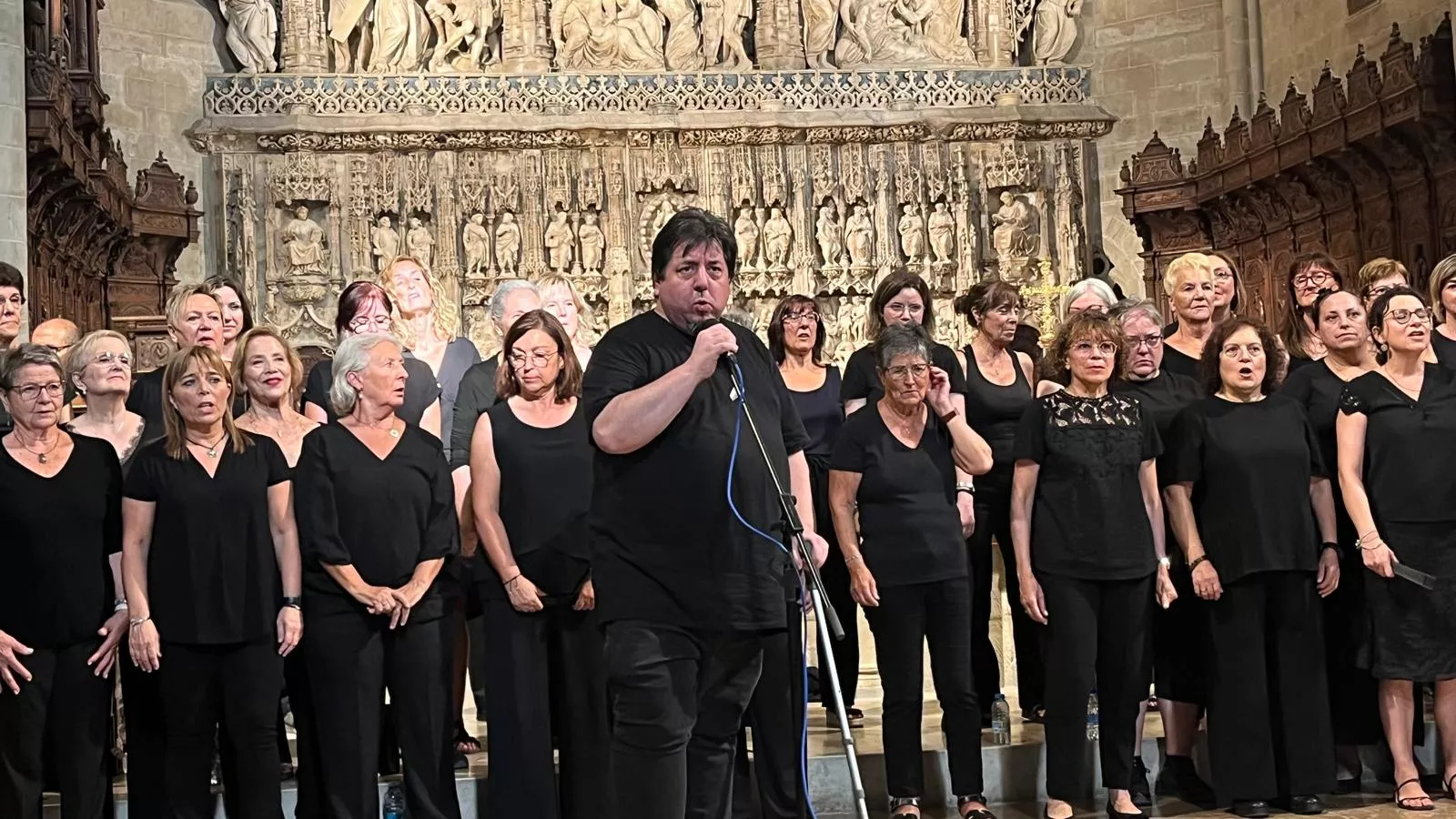 Concierto de góspel de Cor de Cors en la Catedral de Huesca. Foto Mercedes Manterola